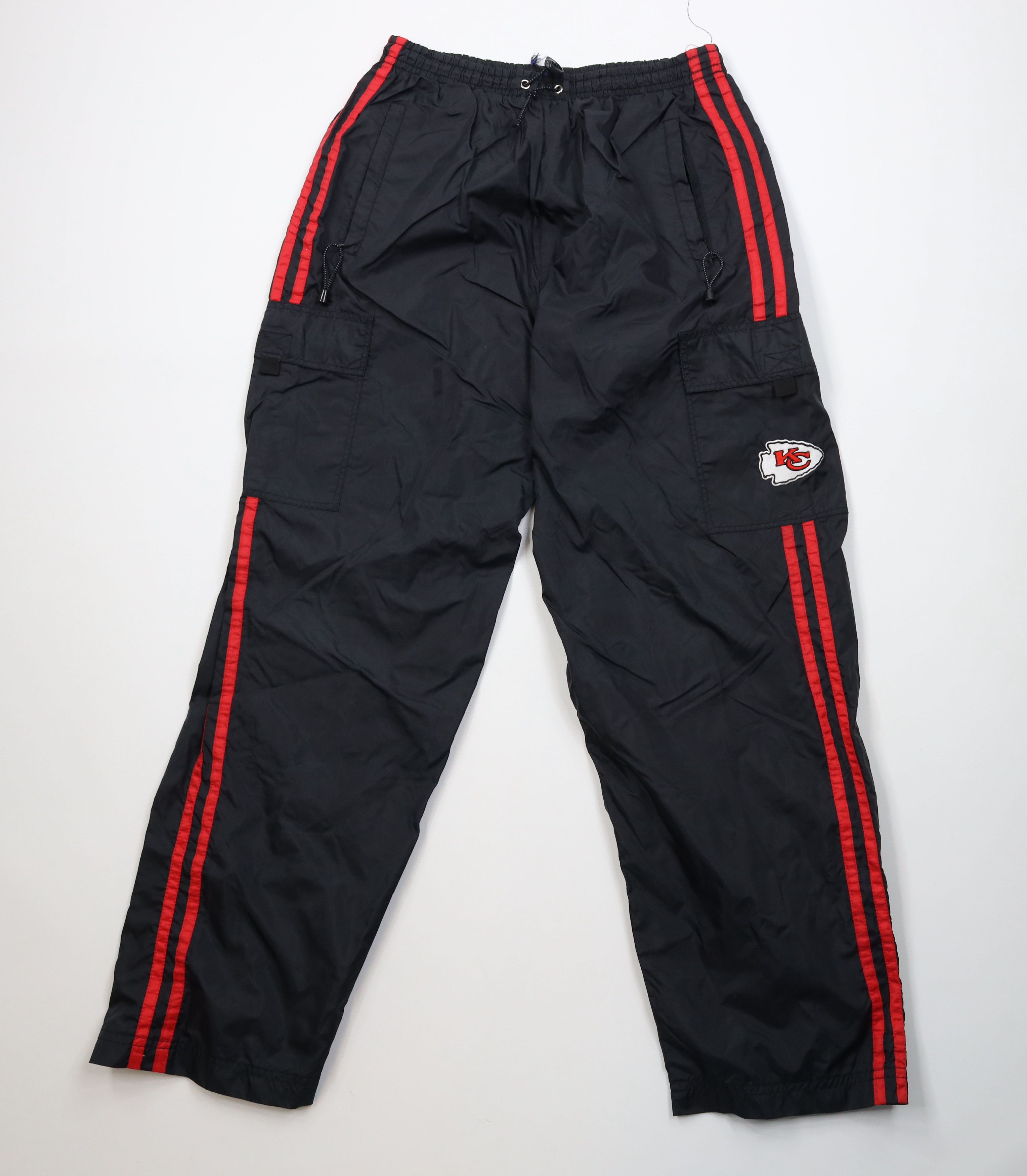 Vintage Vintage 90s Chiefs Football Wide Leg Windbreaker Cargo Pants Size US 36 / EU 52 - 1 Thumbnail