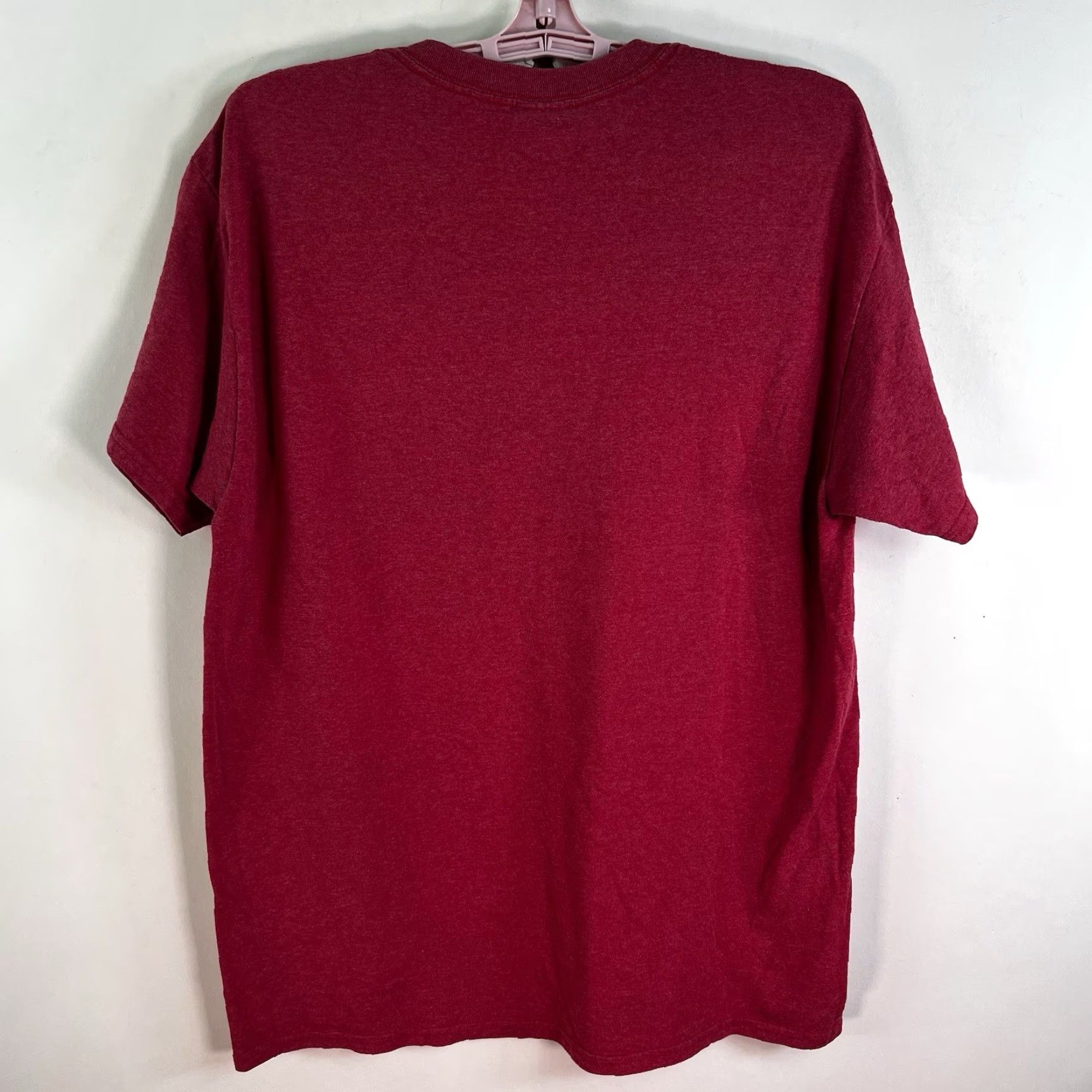Gildan VTG Gildan Heavy Cotton T-Shirt Adult L Red Pizza Time 90s Retro Graphic Print Crew Neck Short Sleeve Mens Size US L / EU 52-54 / 3 - 6 Thumbnail