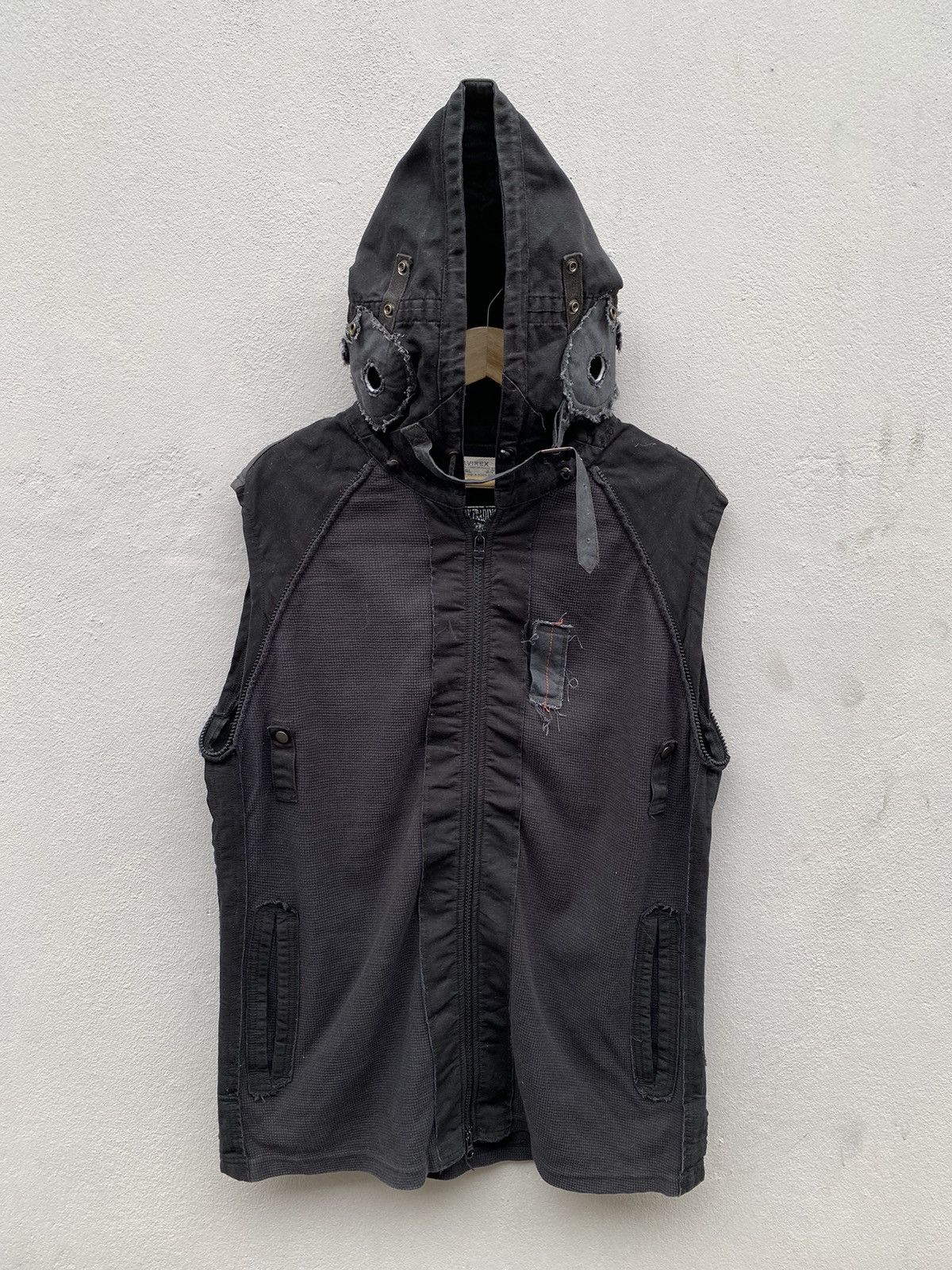 Avirex × Vintage RARE🔥 Avirex Model A-75 Removable Sleeve Utilitys Hooded Size US L / EU 52-54 / 3 - 3 Thumbnail