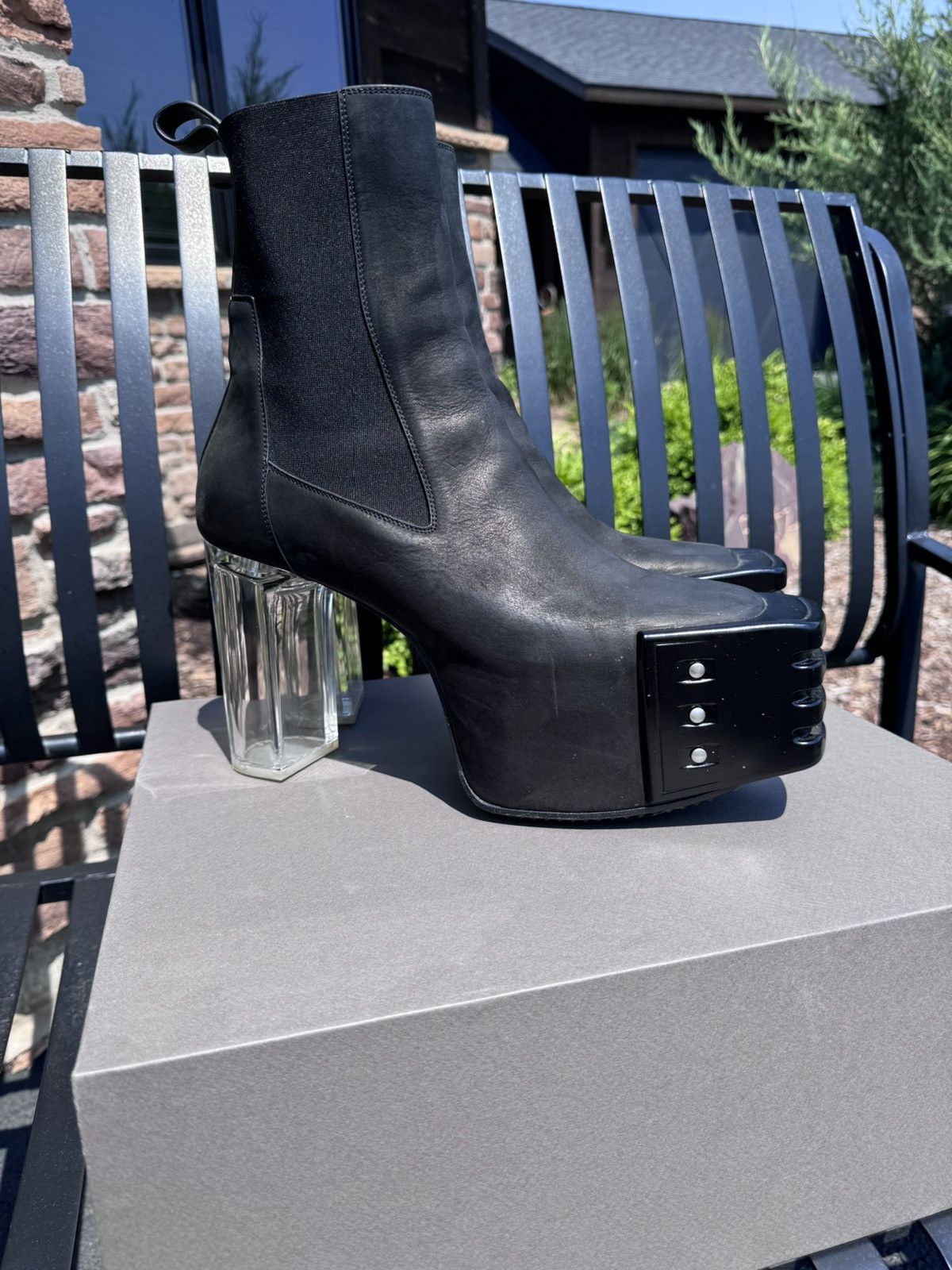 Rick Owens Grilled Platform Boots | Grailed