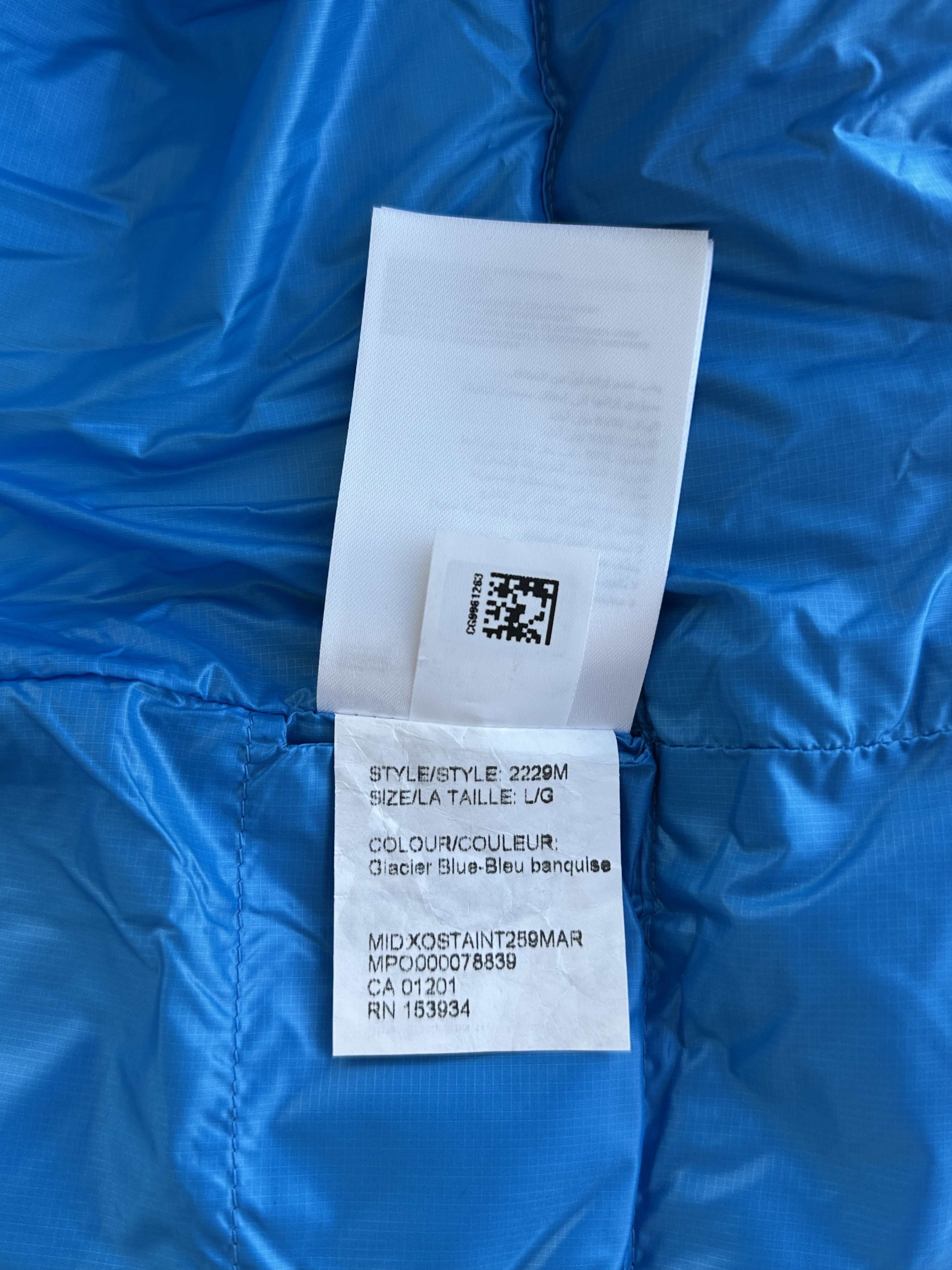 Canada Goose Canada Goose Glacier Blue Crofton Men's Vest Size US L / EU 52-54 / 3 - 7 Thumbnail