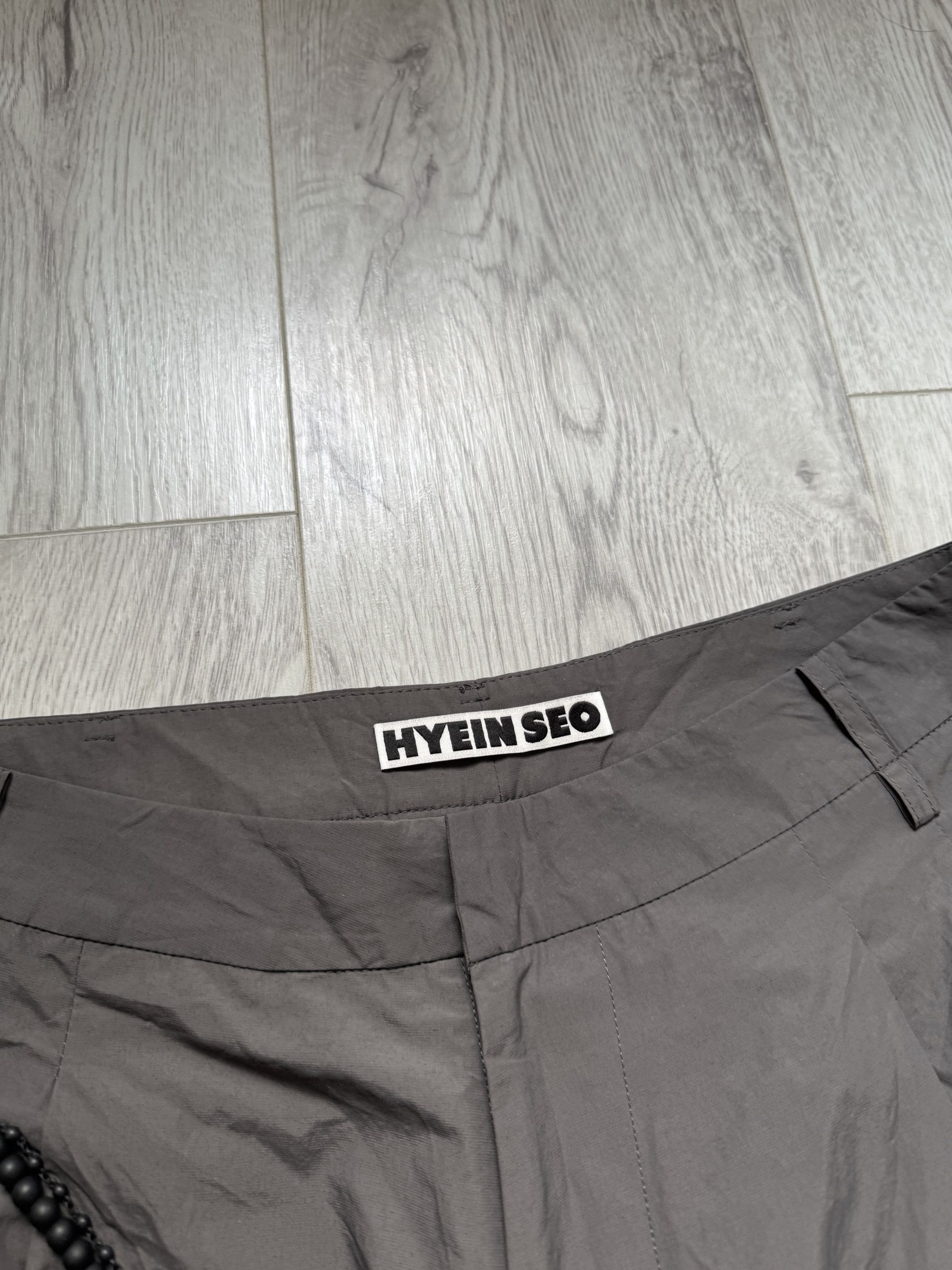 Hyein Seo Chained Wide Nylon Lightweight Pants Slate Grey Size 2 W28 Size US 28 / EU 44 - 6 Thumbnail