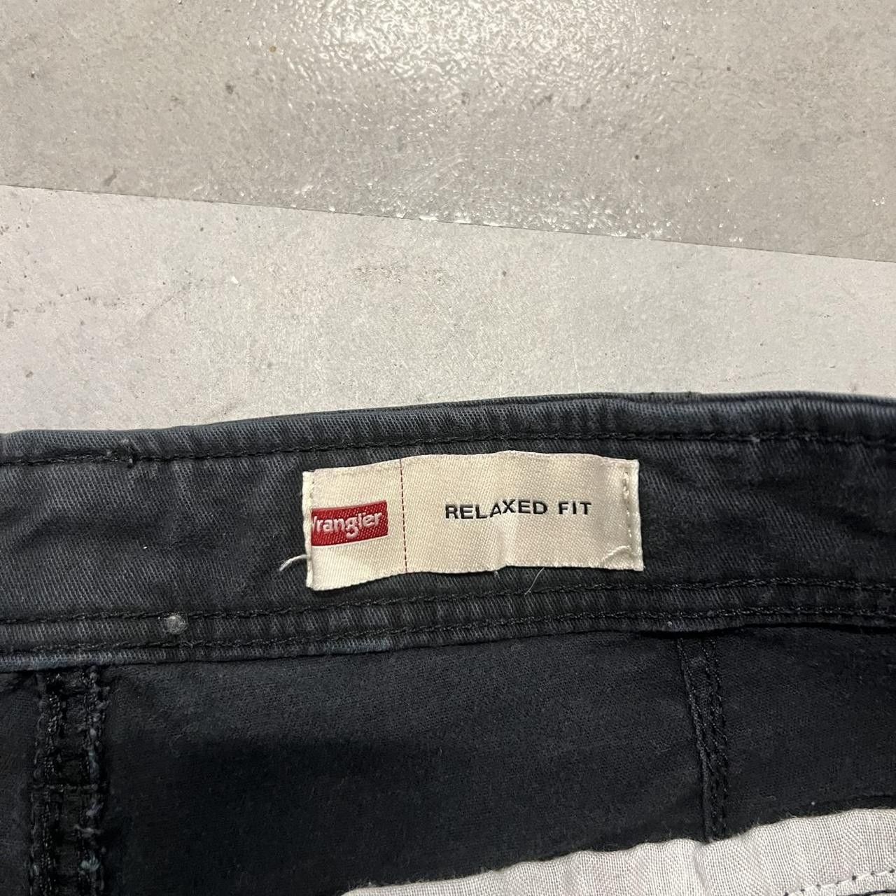 Japanese Brand × Vintage Crazy Vintage Y2K Black Relaxed fit Bleach Cargo pants! Size US 30 / EU 46 - 5 Thumbnail