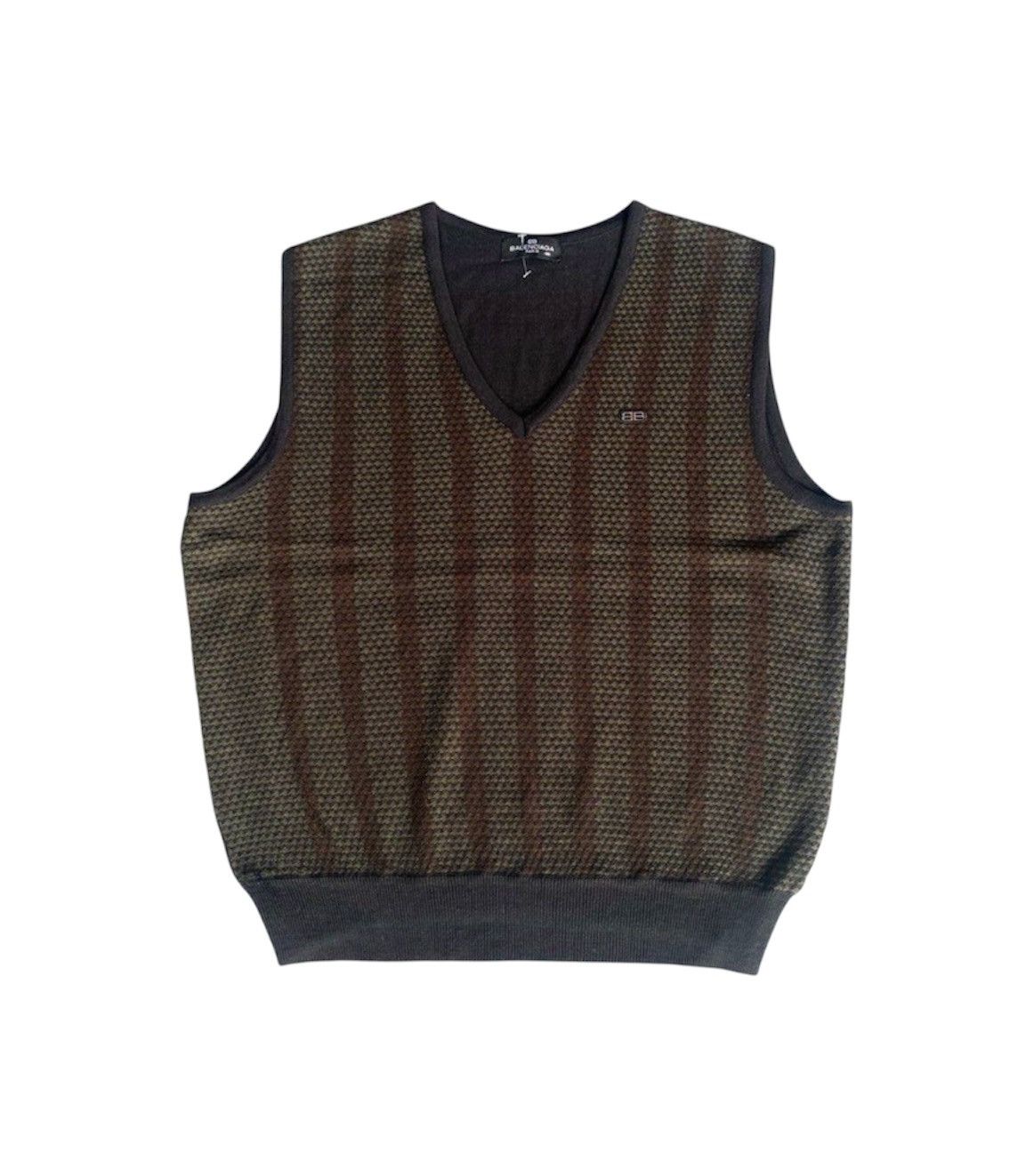 Balenciaga Vintage Balenciaga Vest Knitwear Size US XL / EU 56 / 4 - 1 Thumbnail