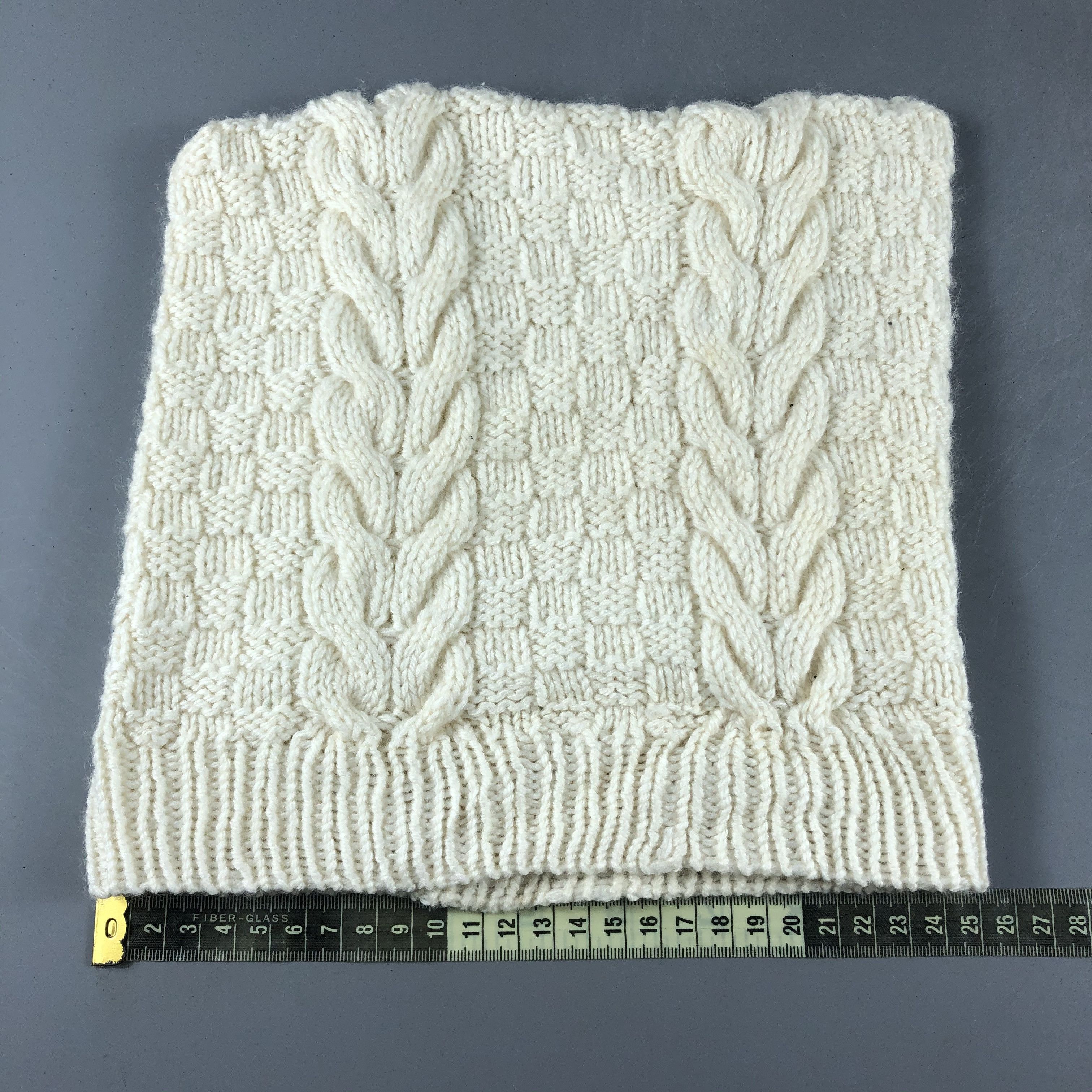 Japanese Brand × Vintage Womens Unknown Cable Knit Beanie Snow Hat Snow Cap -D375 Size ONE SIZE - 4 Thumbnail