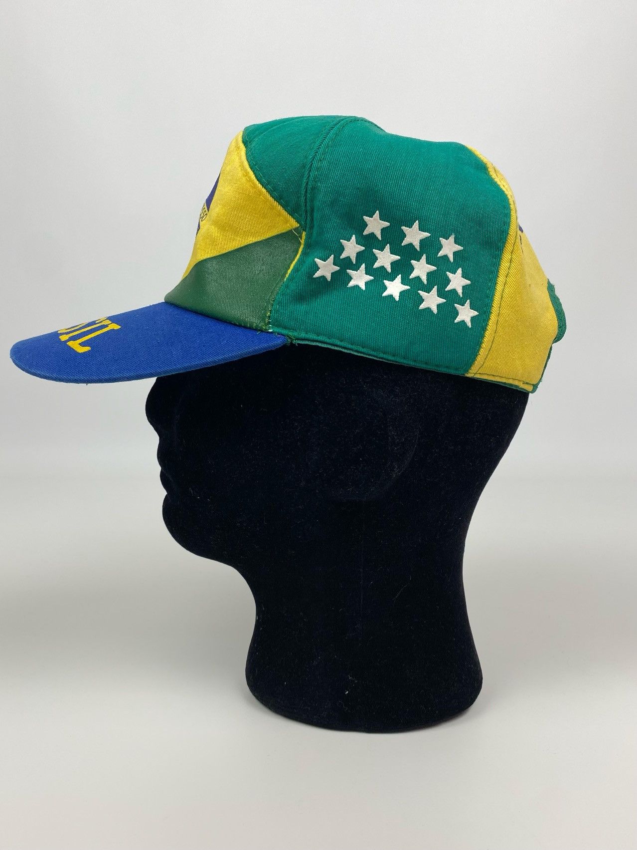 Vintage 1980’s Vintage Brazil Grand Prix Formula 1 Foam Snap Back Size ONE SIZE - 11 Thumbnail