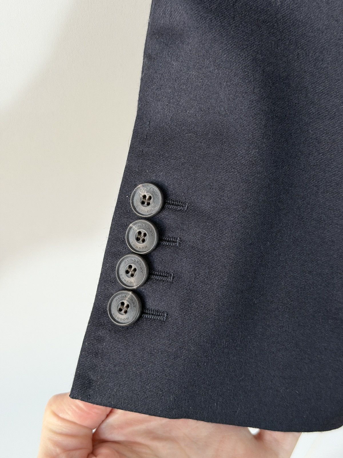 Burberry London Wool Cashmere Blazer with Quilted Vest Insert Navy 56 Size 52R - 9 Thumbnail