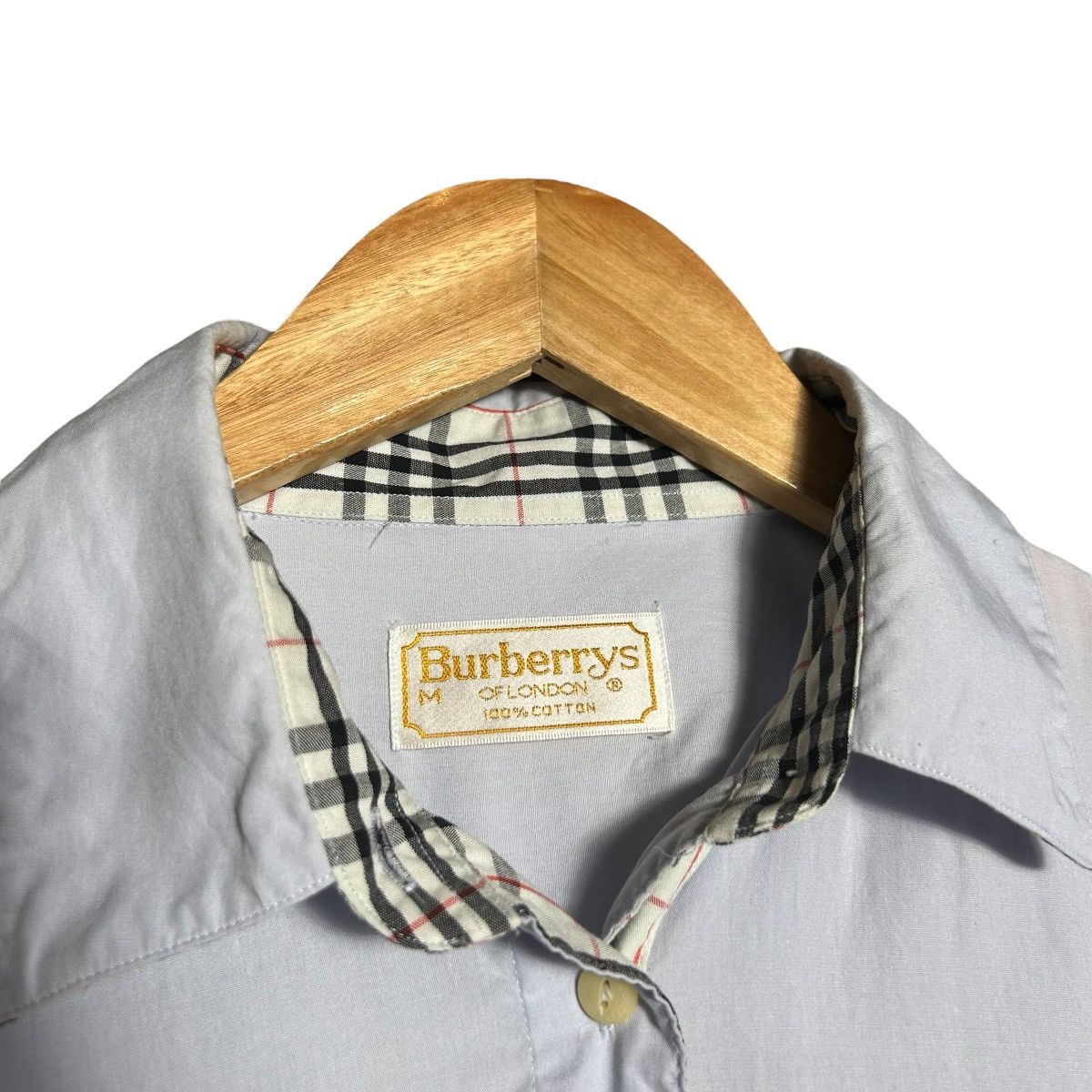 Burberry × Vintage Vintage Burberrys Button Up Shirt Size M / US 6-8 / IT 42-44 - 4 Thumbnail