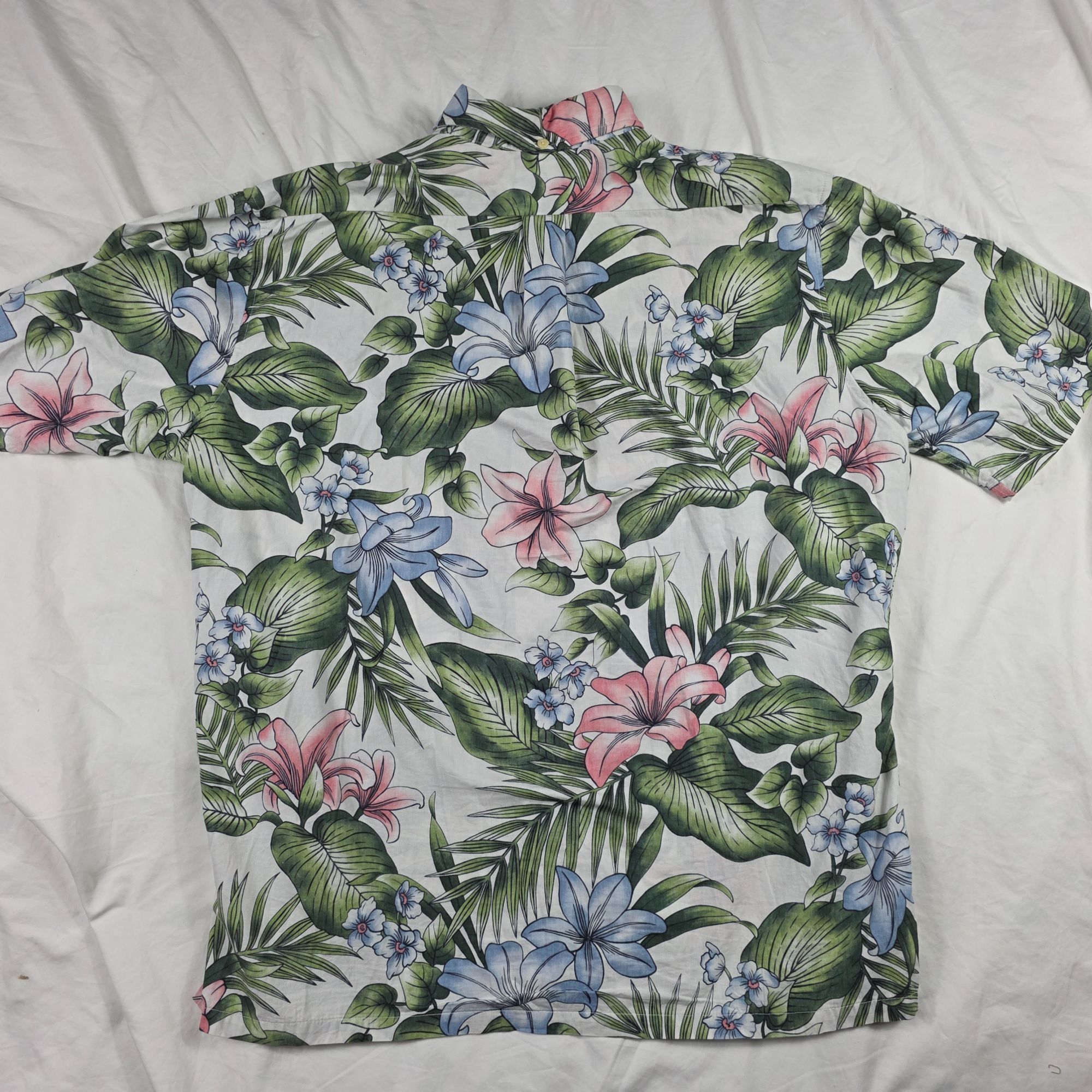 Reyn Spooner Reyn Spooner Classic Fit Mens Size XL Green White Floral Haw Size US XL / EU 56 / 4 - 2 Thumbnail