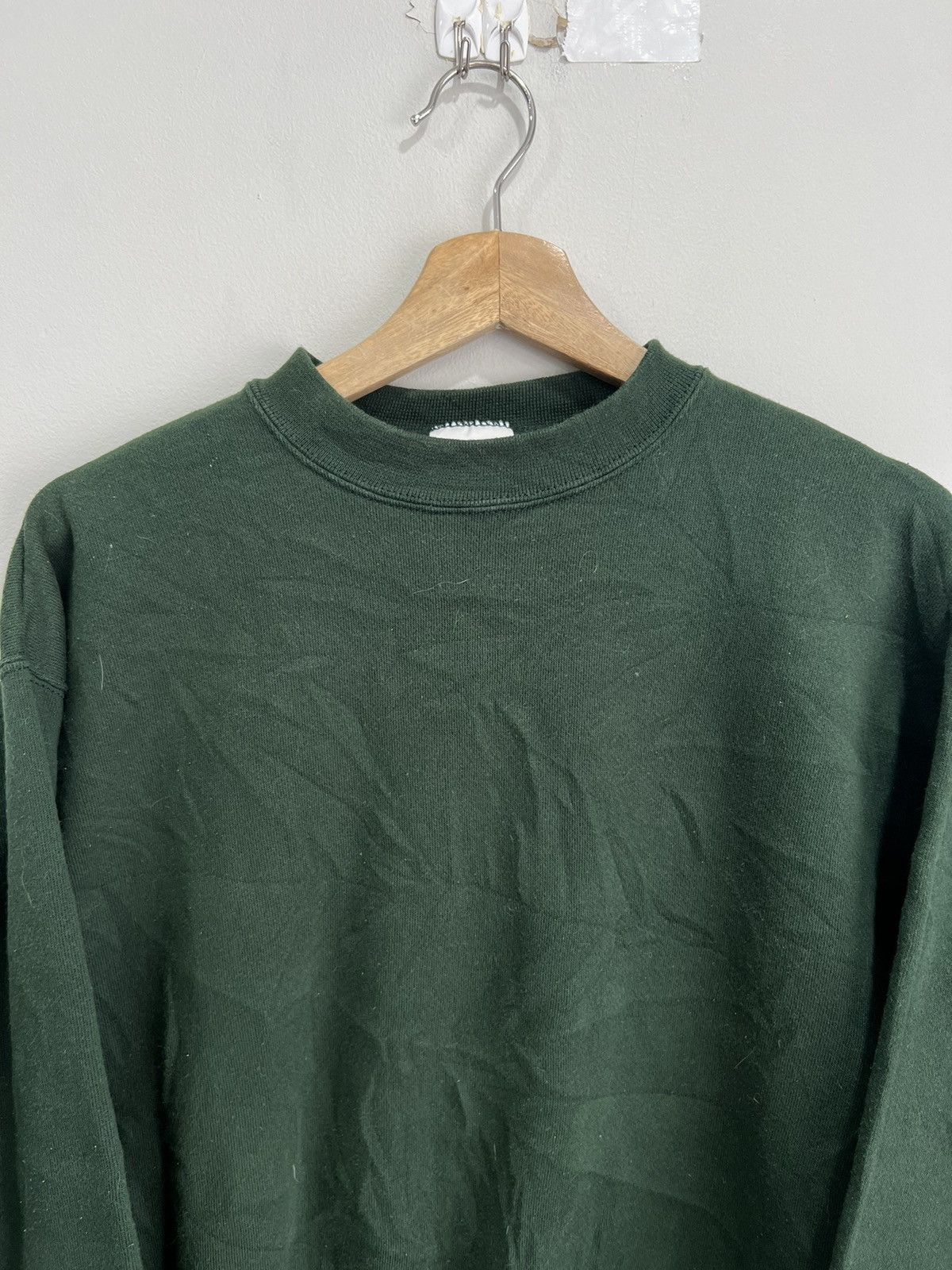 Vintage Vintage Forest Green Blank Sweater Sweatshirt Size US M / EU 48-50 / 2 - 3 Thumbnail