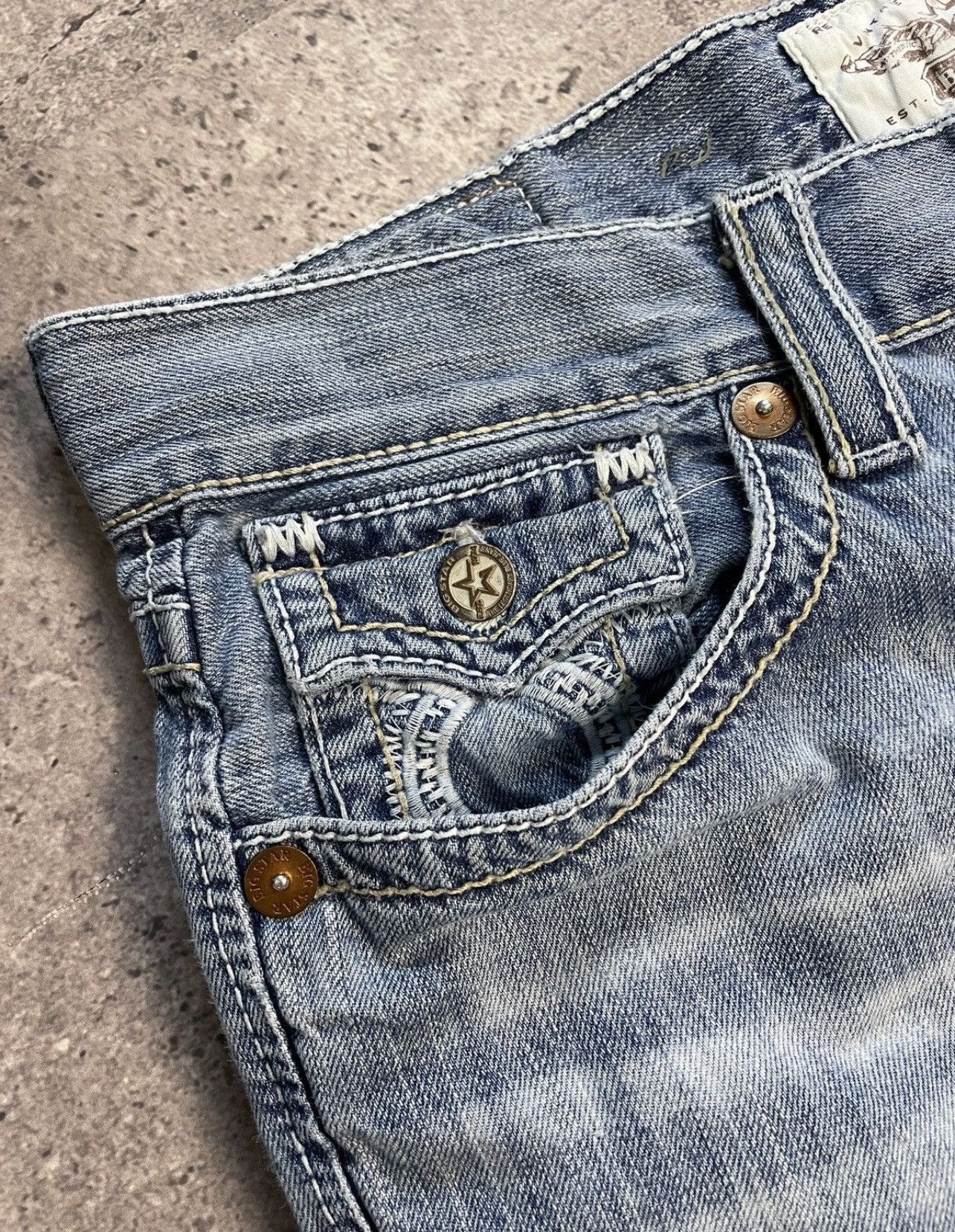 True Religion Vintage Y2K Big Star Like True Religion Y2K Distressed Jeans Size US 36 / EU 52 - 17 Thumbnail