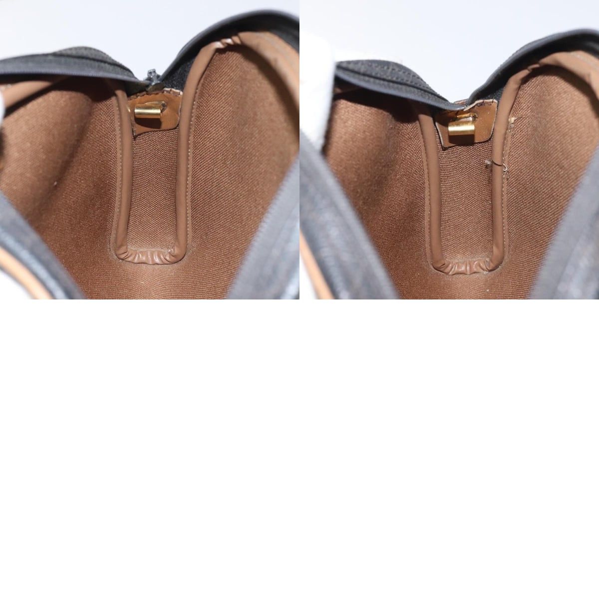 Dior DIOR Honeycomb Canvas Shoulder Bag Pvc Leather Black Gold Size ONE SIZE - 12 Thumbnail