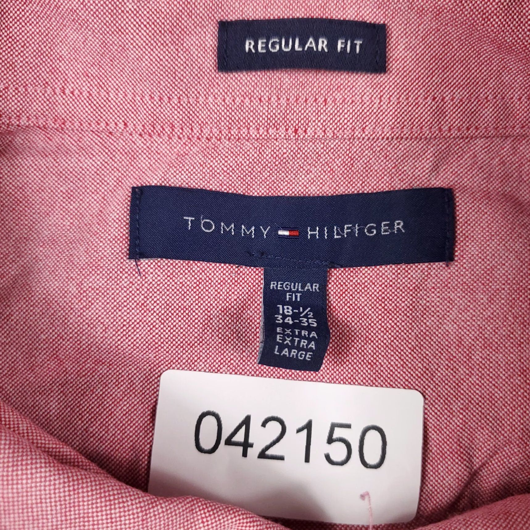 Tommy Hilfiger TOMMY HILFIGER Shirt Mens 2XL Red Casual Button-Up Long Sleeve Classic Preppy Size US XXL / EU 58 / 5 - 6 Thumbnail