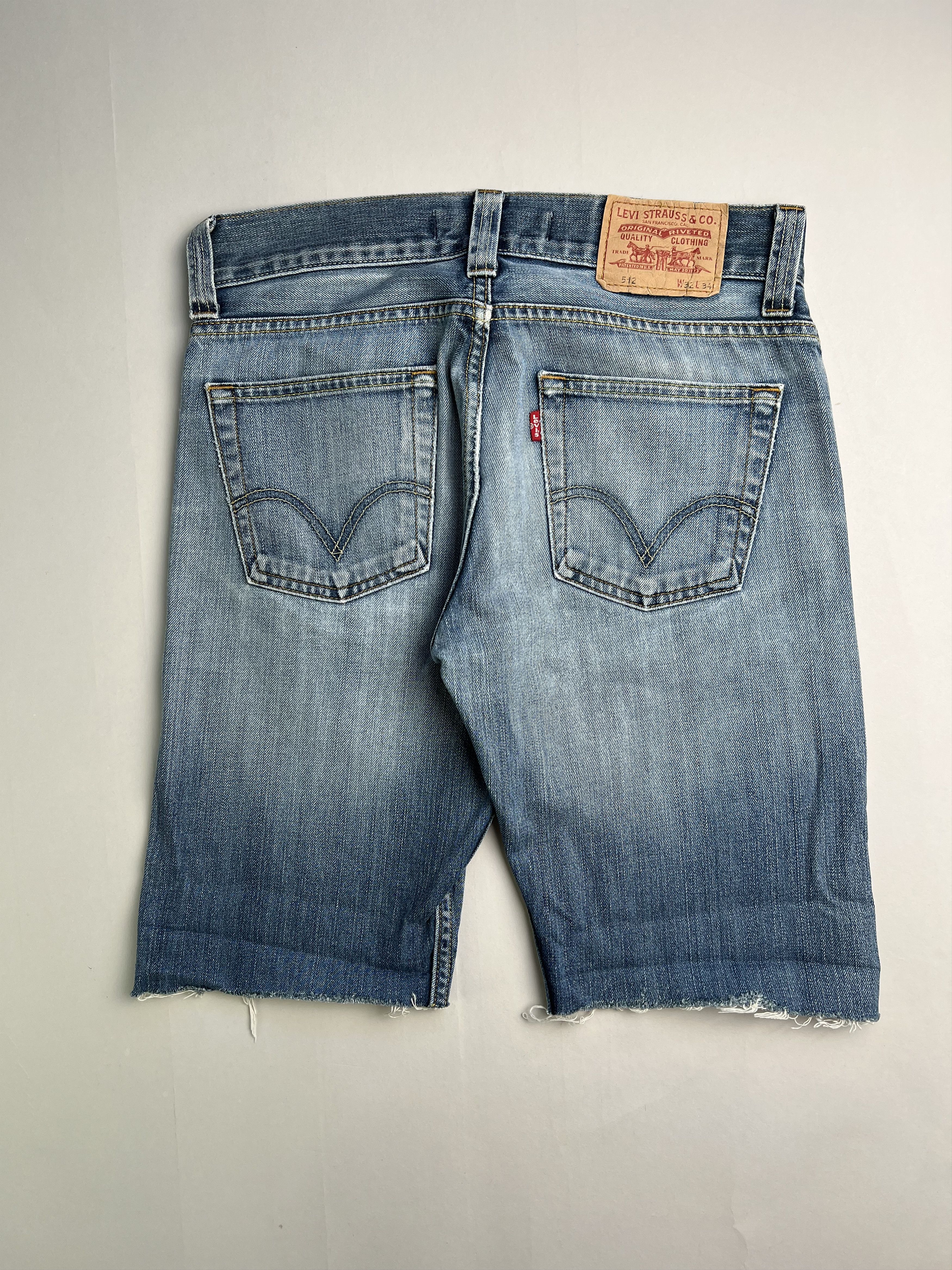 Levi's Levis 512 Jeans Shorts Light Wash W32 Size US 32 / EU 48 - 4 Thumbnail