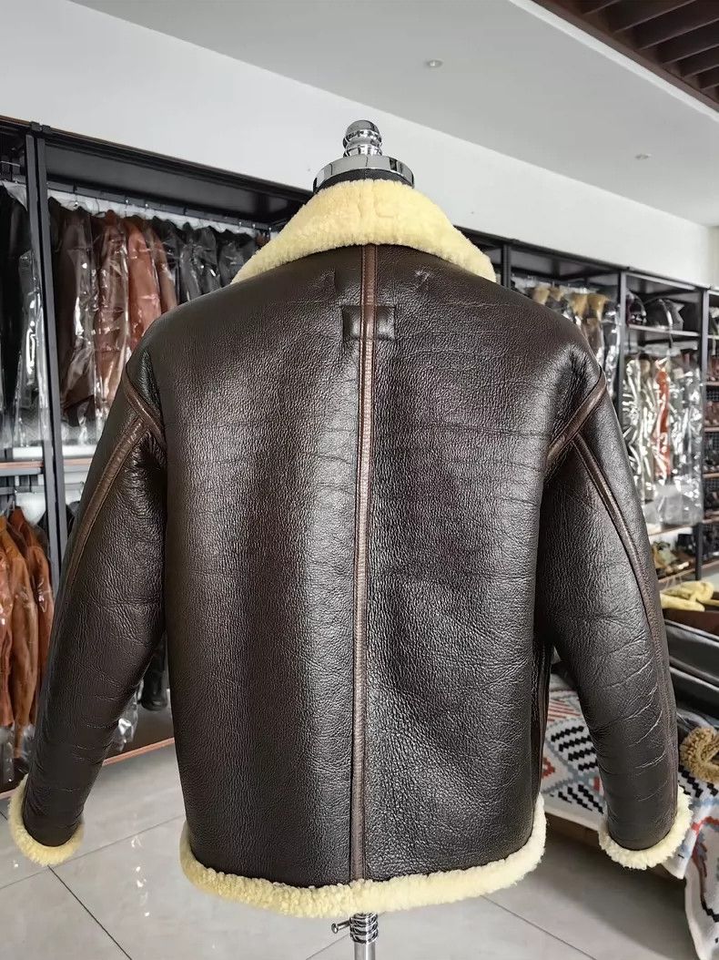 The Real McCoy's The Real McCoys s D1 Pilot Jacket Fur Lined Leather Jacket Size US M / EU 48-50 / 2 - 3 Thumbnail