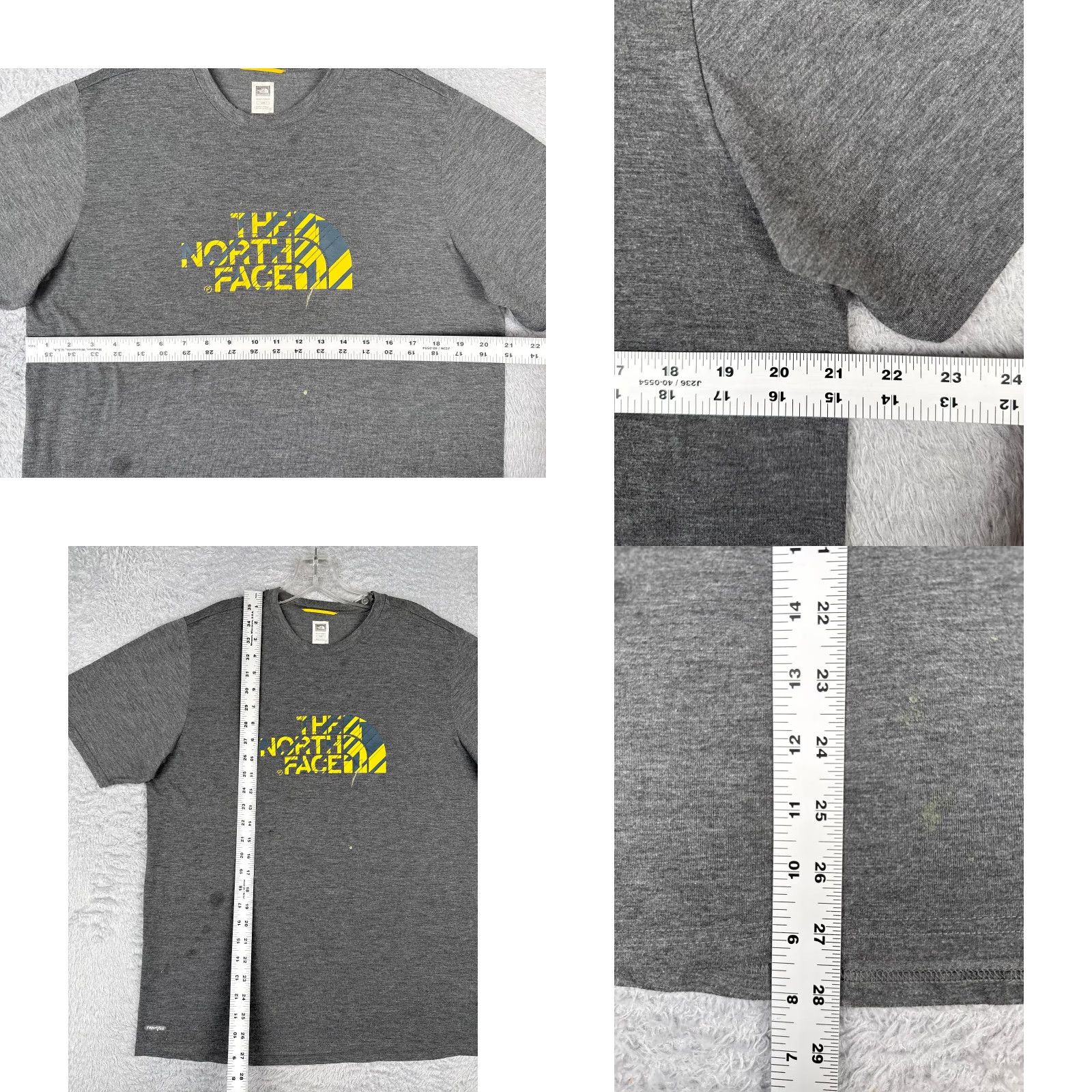 The North Face The North Face Shirt Men L Gray Short Sleeve Crew Polyester Vaporwick READ - T-Shirt, Logo, All Seasons, Breathable, Regular Fit, Colorful Theme Size US L / EU 52-54 / 3 - 8 Thumbnail