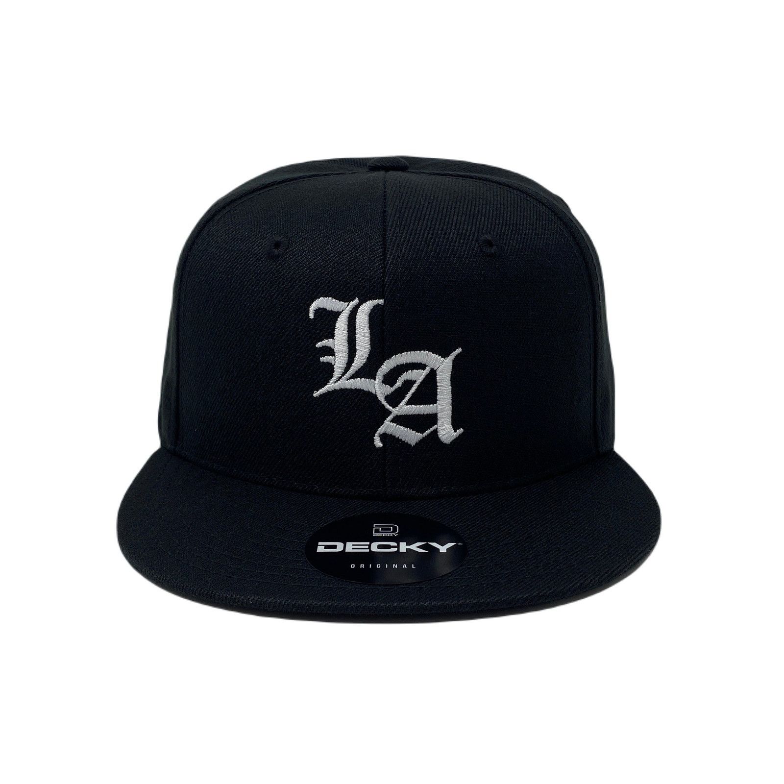 Other Los Angeles Old English White Snapback Hat All Black Size ONE SIZE - 2 Thumbnail