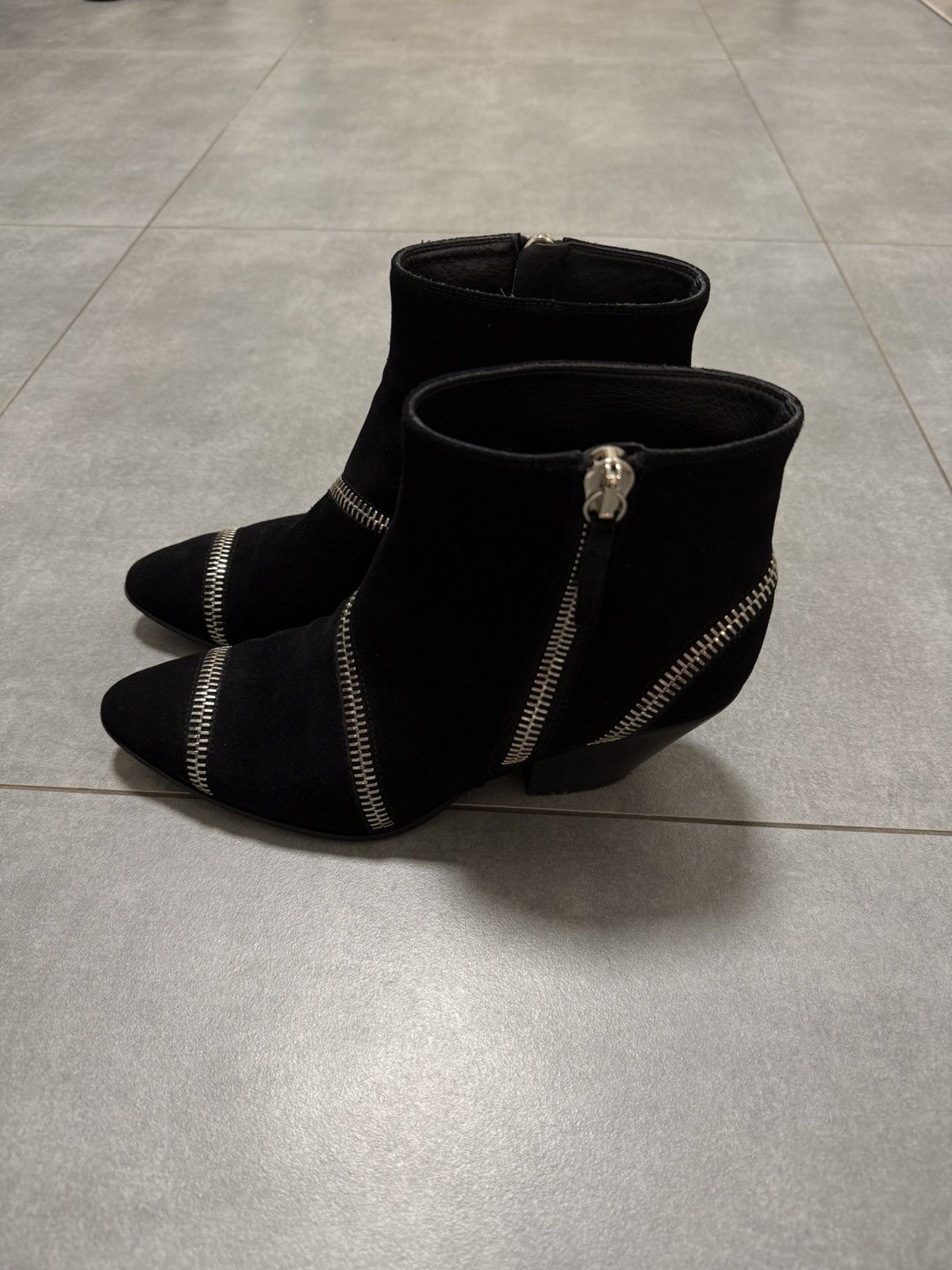 Giuseppe Zanotti Giuseppe Zanotti Black Suede Ankle Boots 39,5 Size US 9.5 / IT 39.5 - 5 Thumbnail