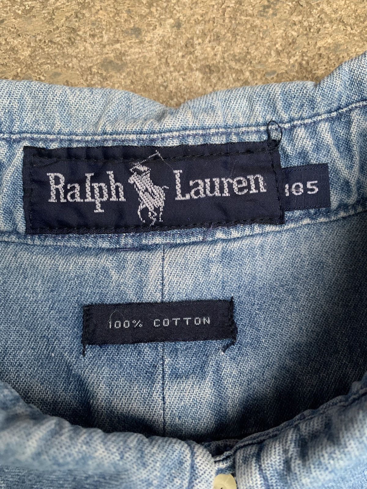 Ralph Lauren × Vintage 2000s Ralph Lauren Faded Blue Jeans Classics Pony Shirt Size US XL / EU 56 / 4 - 6 Thumbnail