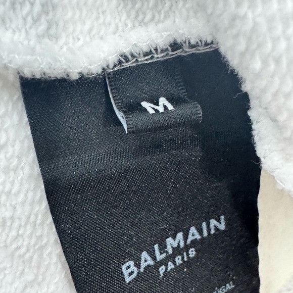 Balmain Balmain Paris Printed Sweatshirt White Men’s Medium Size US M / EU 48-50 / 2 - 4 Thumbnail