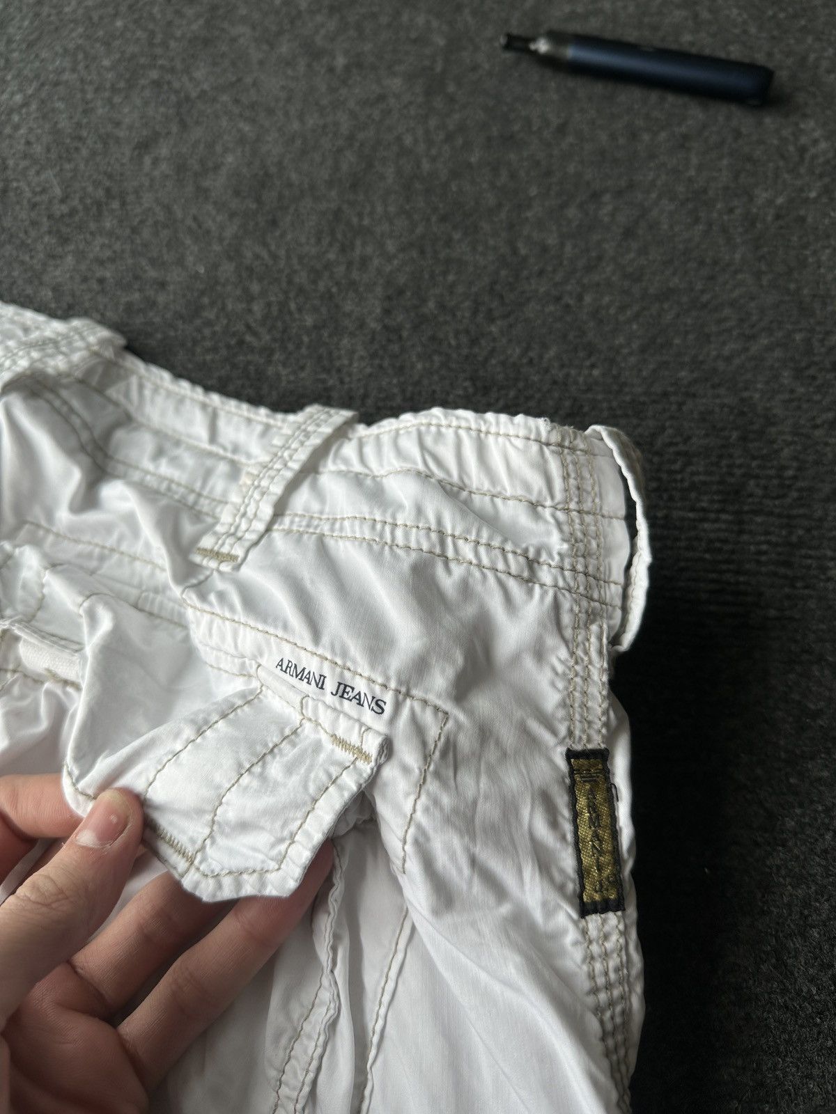 Armani ARMANI JEANS 🚨 CARGO WHITE PANTS LUXURY PANTS MULTIPOCKET Size US 32 / EU 48 - 14 Thumbnail