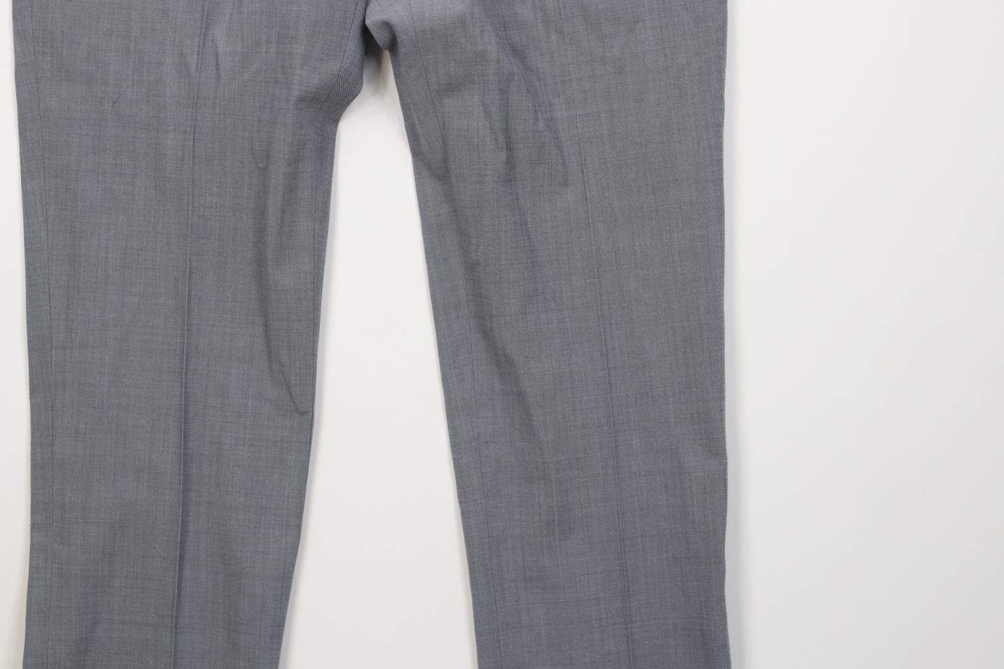 Express Express Slim Fit Chambray Sharkskin Chino Pants Trousers Size US 30 / EU 46 - 4 Thumbnail