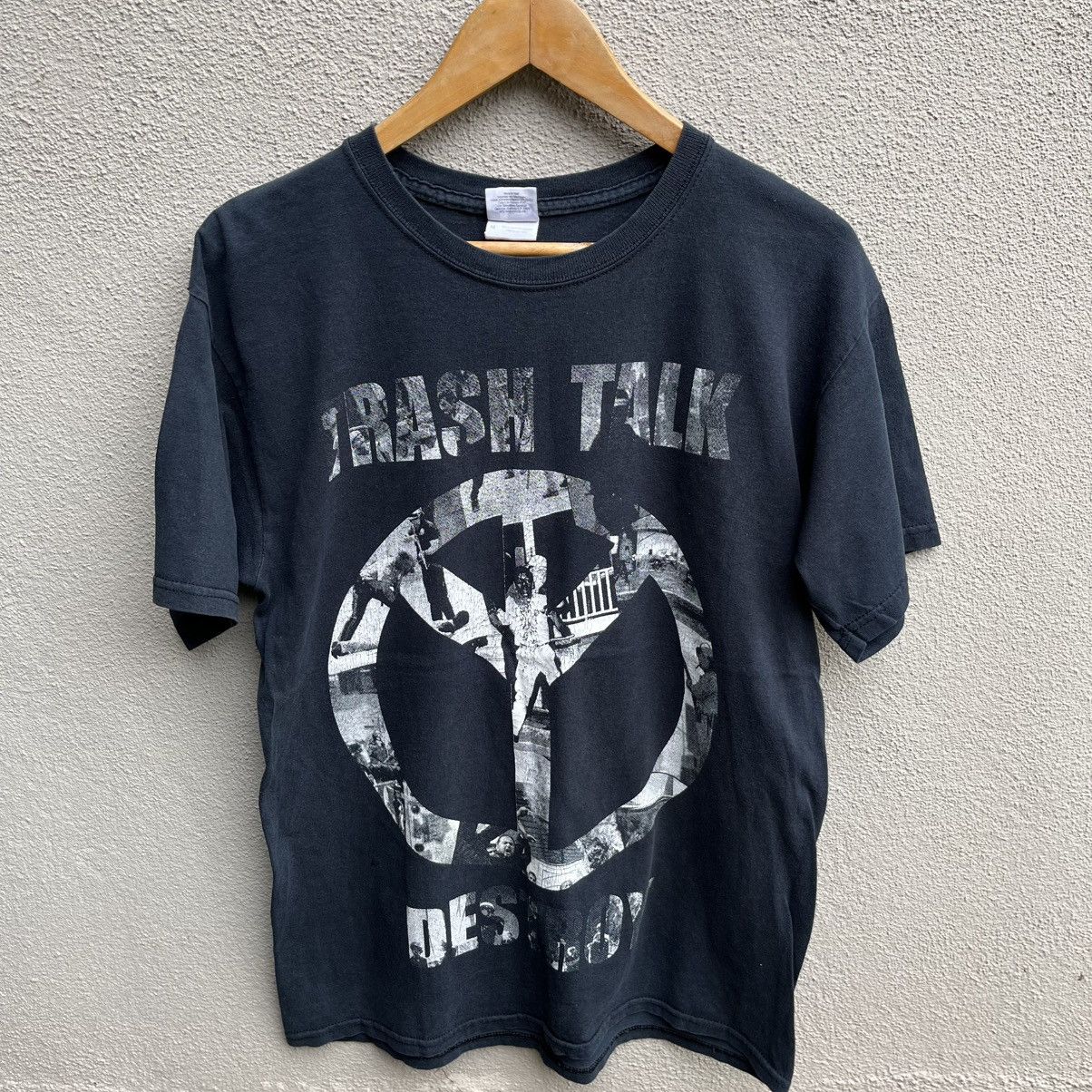 Band Tees Vintage THRASH TALK DESTROY band tee hardcore punk Size US M / EU 48-50 / 2 - 2 Thumbnail