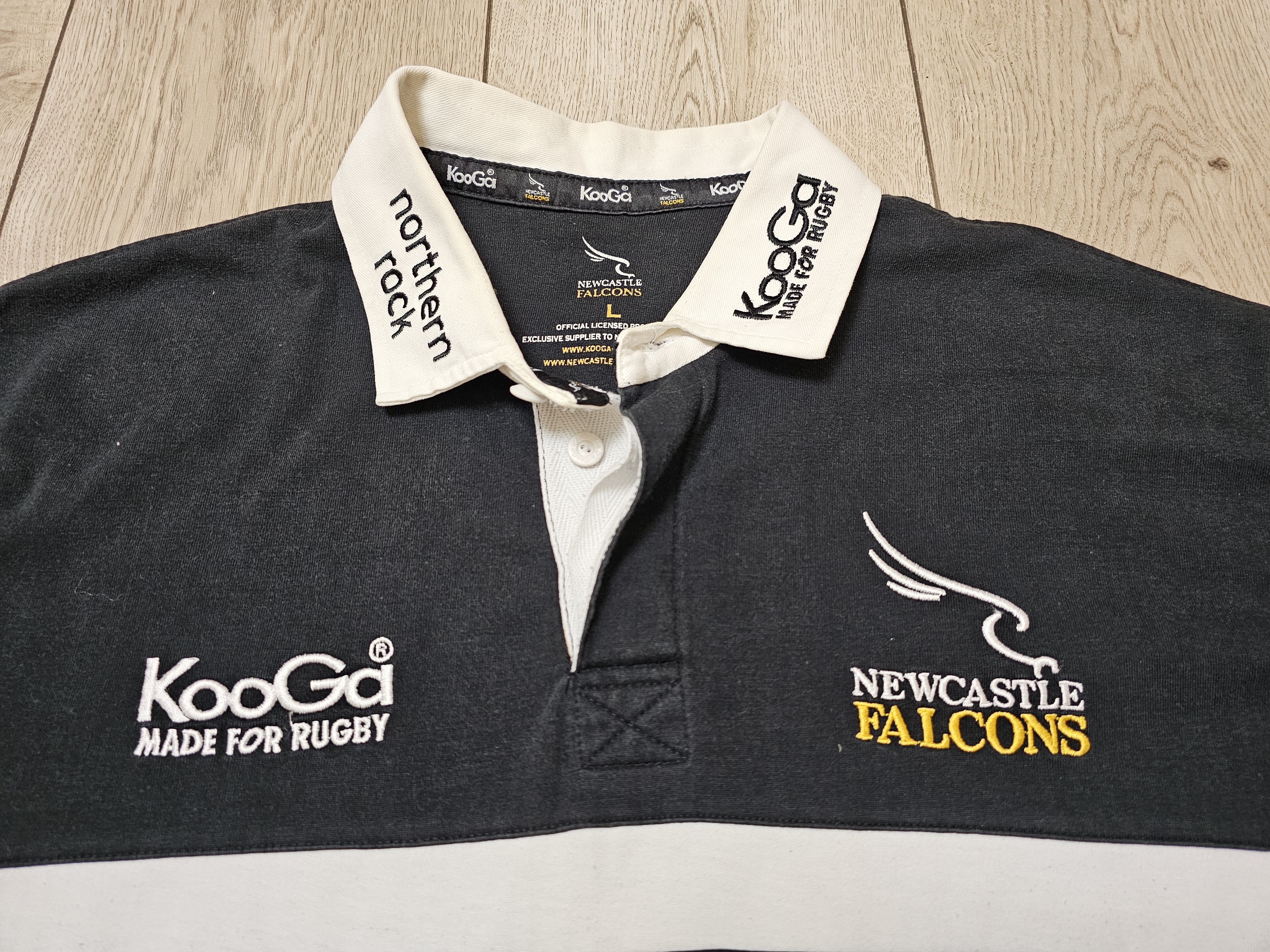 Other NEWCASTLE FALCONS RUGBY JERSEY VINTAGE ENGLAND RUGBY JERSEY Size US L / EU 52-54 / 3 - 3 Thumbnail