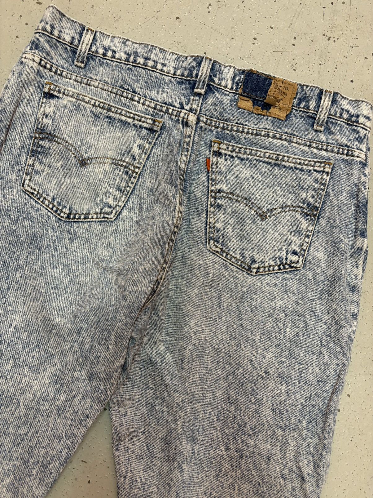 Levi's × Levi's Vintage Clothing × Vintage ***FINAL DROP***RARE 80s LEVIS ORANGE TAB ACID WASH 40 Size US 40 / EU 56 - 14 Thumbnail