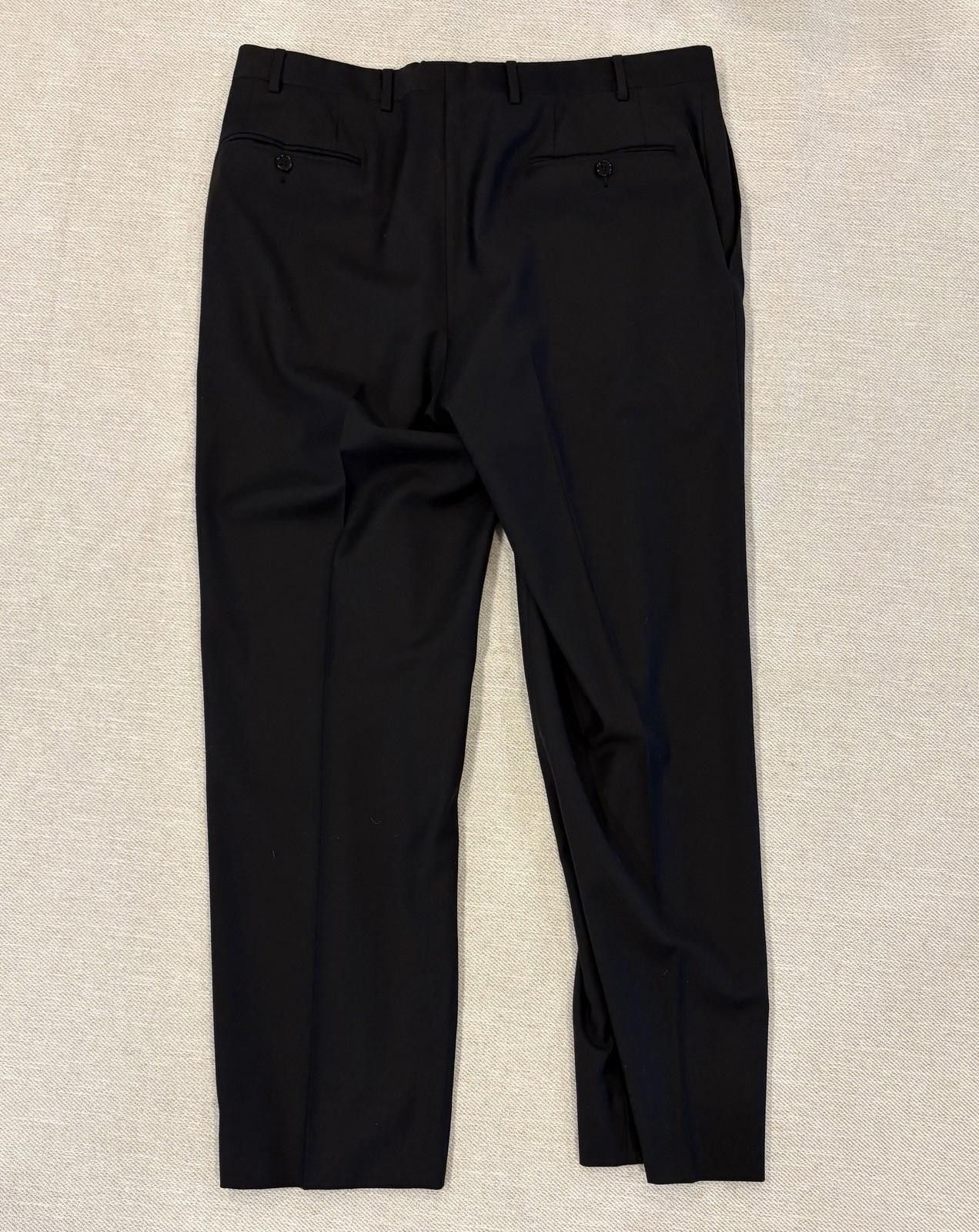 Canali 100% Pure Wool Made in Italy Canali Black Wool Pants 34 Size US 34 / EU 50 - 3 Thumbnail