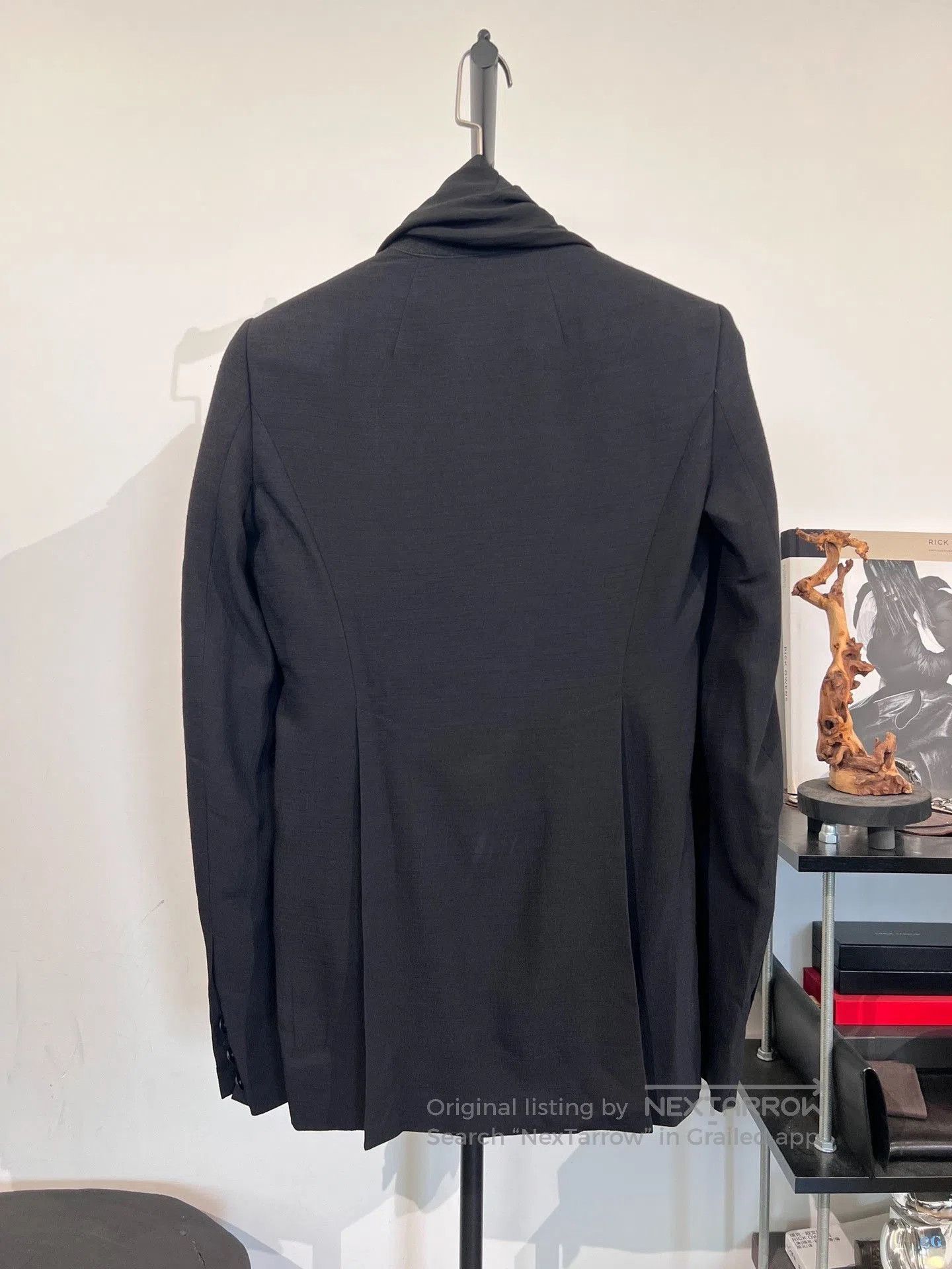 Rick Owens Rick Owens Wrinkled Satin Collared Blazer 46. Size US S / EU 44-46 / 1 - 2 Thumbnail