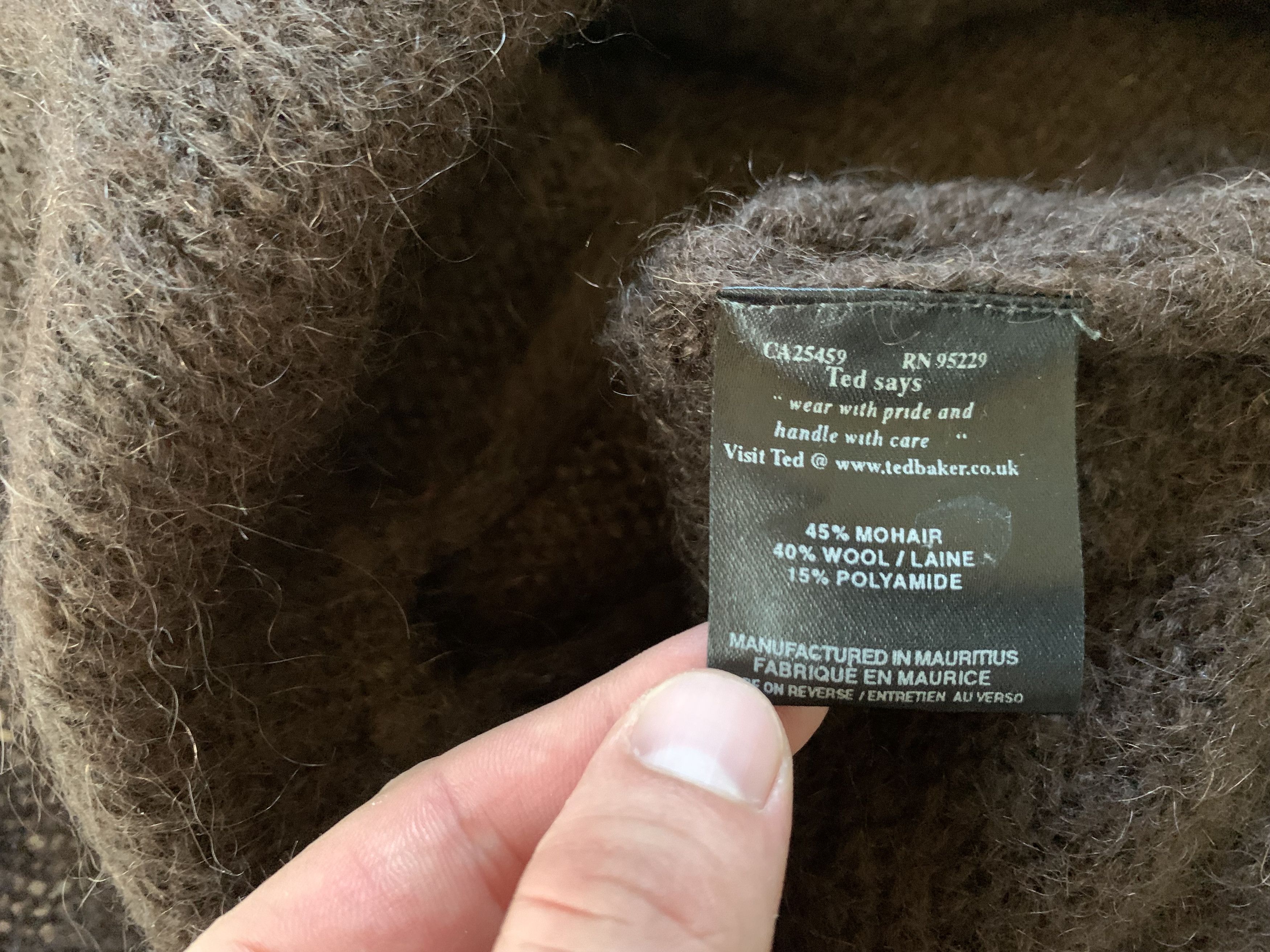 Ted Baker Ted Baker London Mohair Wool Brown Fringe Poncho Size XXS / US 00 / IT 34 - 8 Thumbnail
