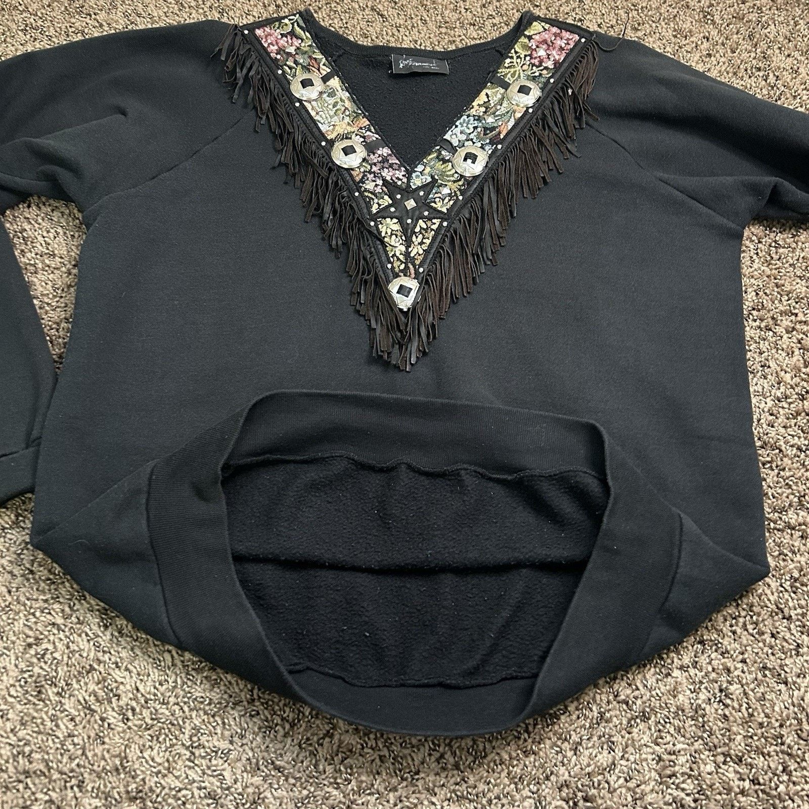 Other Vintage Rare Tony Ward Black Leather Shirt One Size Fits All Size ONE SIZE - 7 Thumbnail