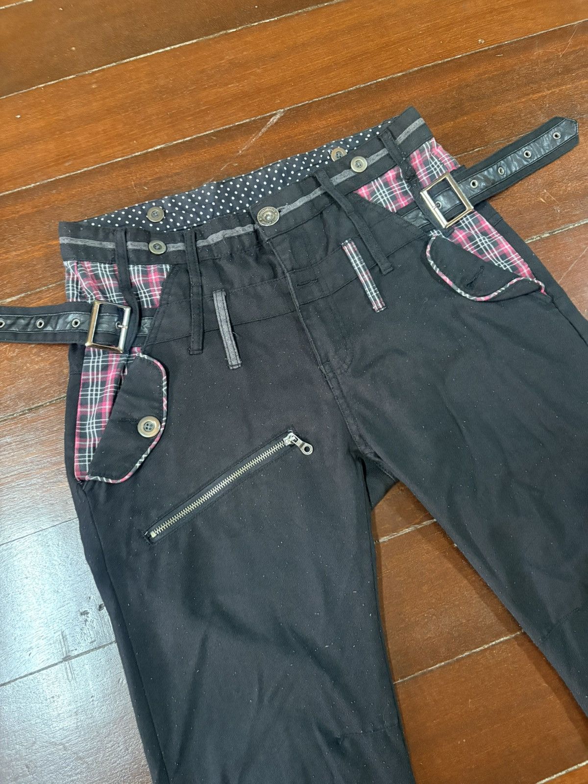 If Six Was Nine Double Focus Japan Asymmetrical Double Waist punk Size US 32 / EU 48 - 7 Thumbnail