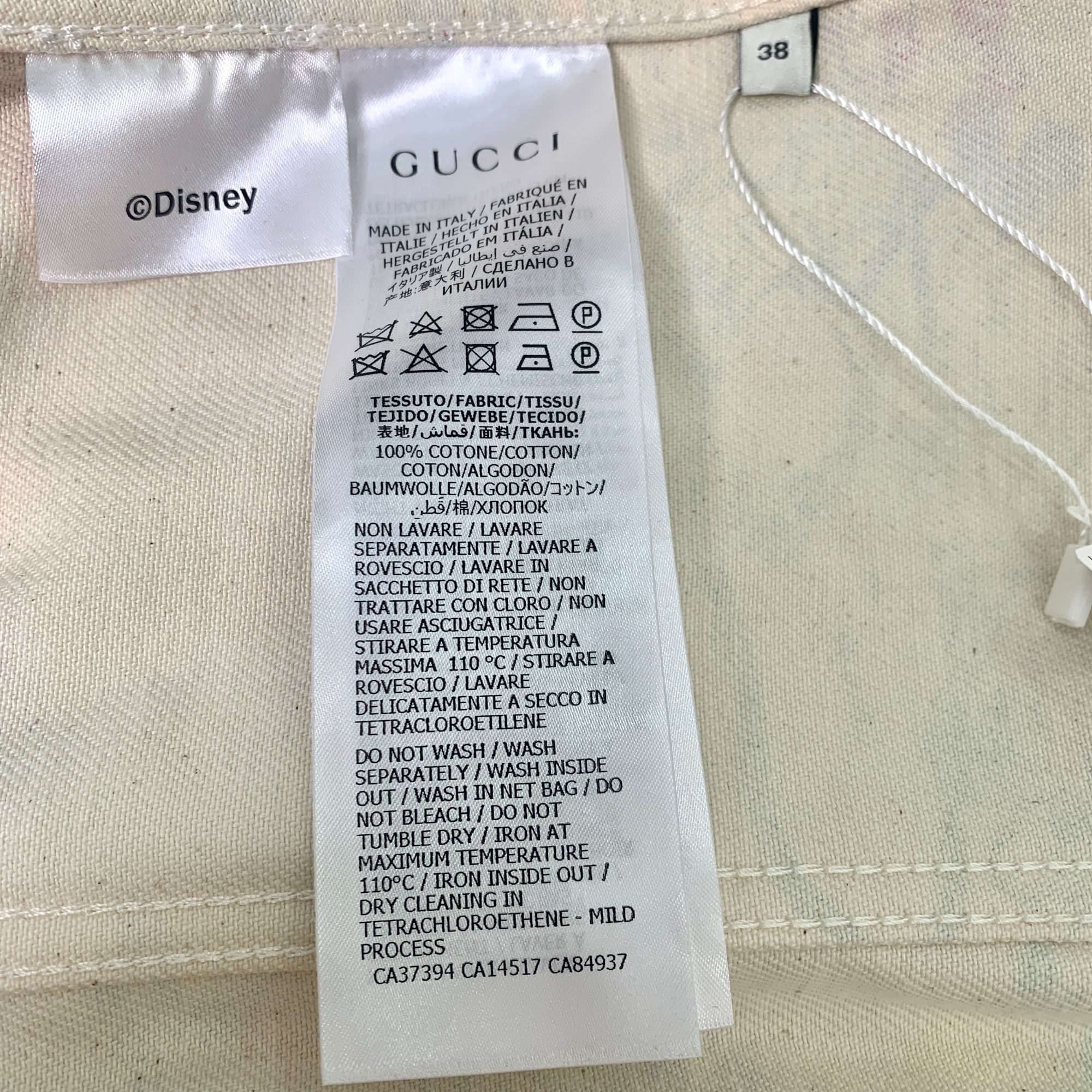 Gucci Disney X Gucci Mickey Mouse Printed Denim Jacket Size S / US 4 / IT 40 - 6 Thumbnail