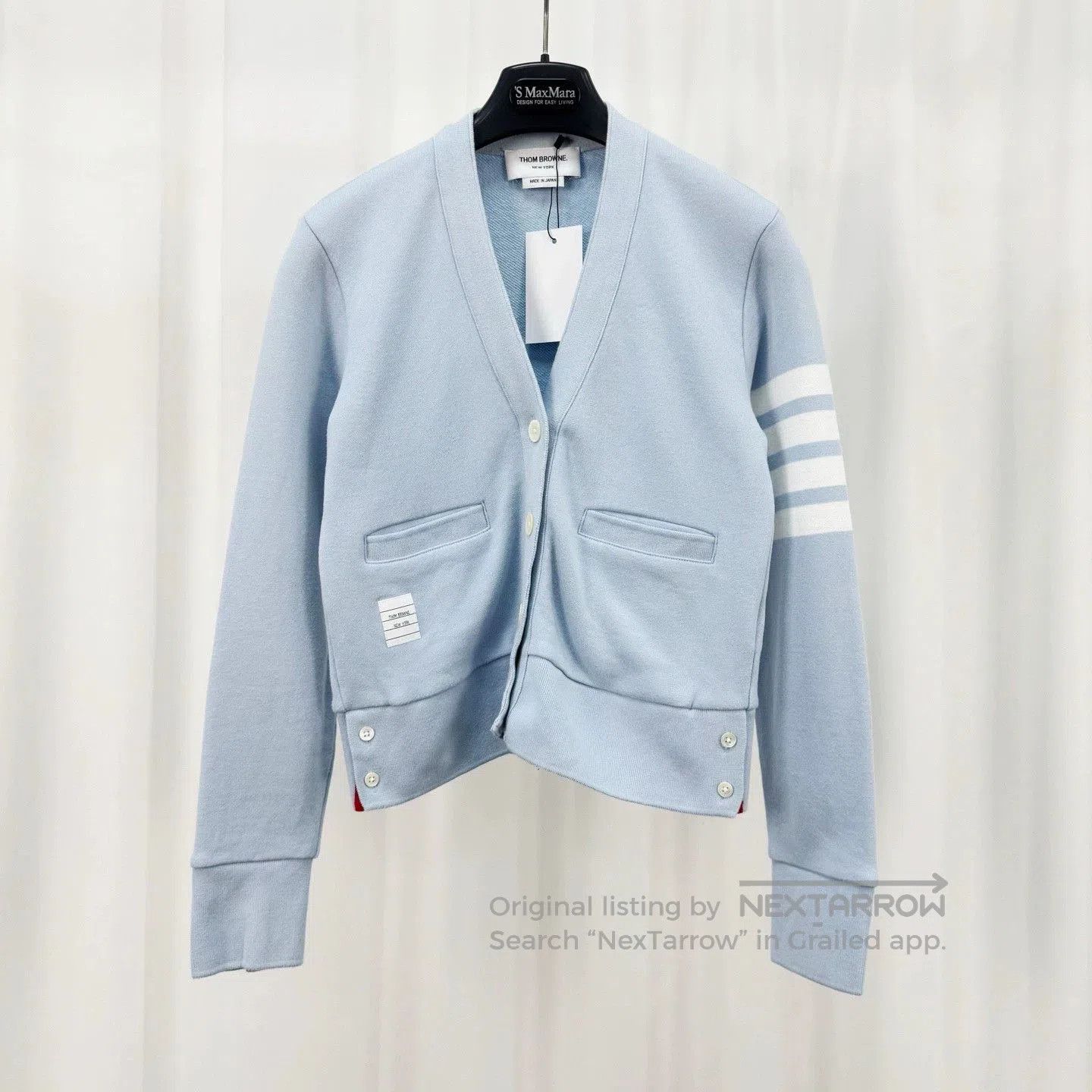 Thom Browne Thom Browne Blue Striped Knit Cardigan. Size US S / EU 44-46 / 1 - 1 Thumbnail