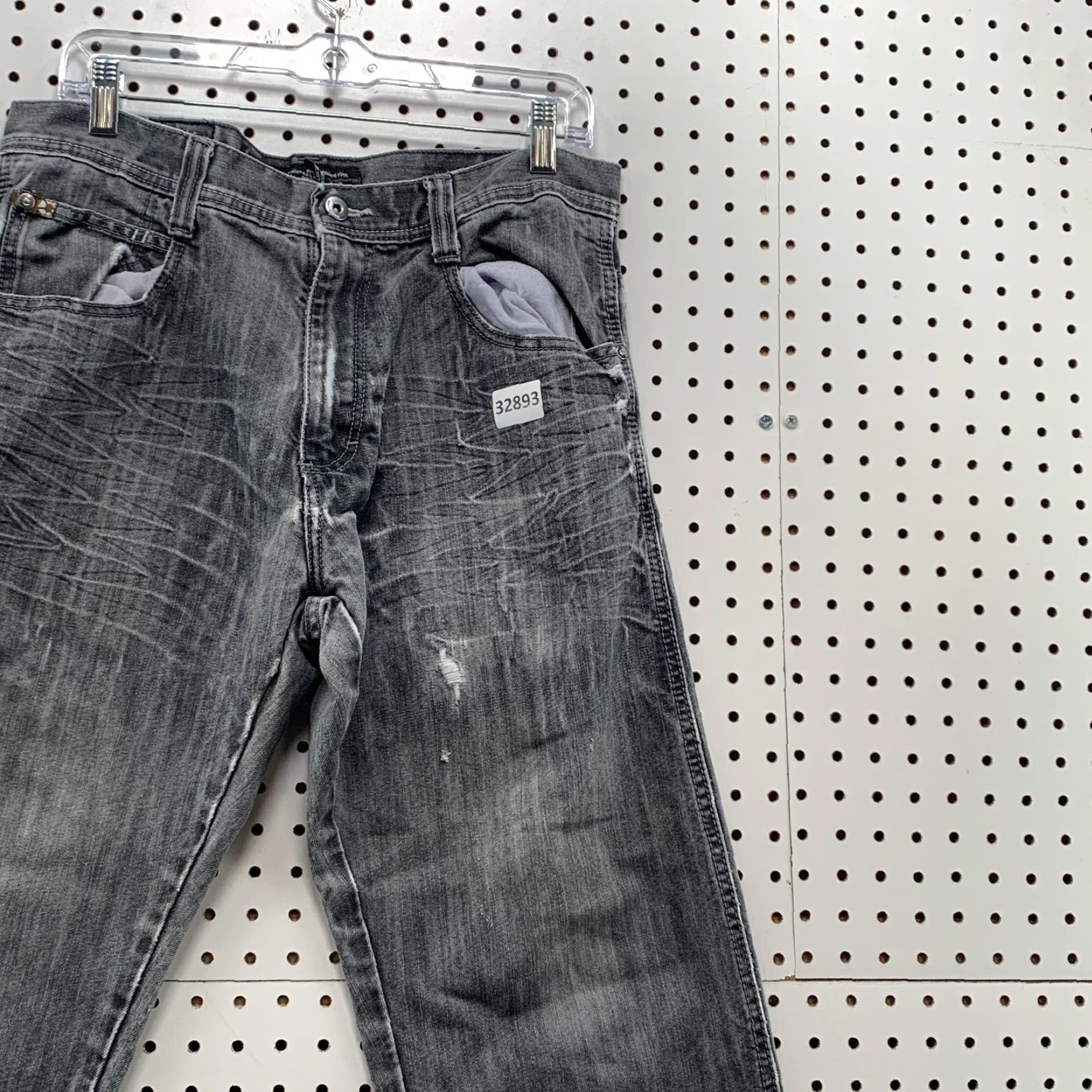 Southpole VINTAGE Southpole Jeans Denim Black 33x28 Mens Hip Hop Straight Y2K Skater Size US 33 - 5 Thumbnail