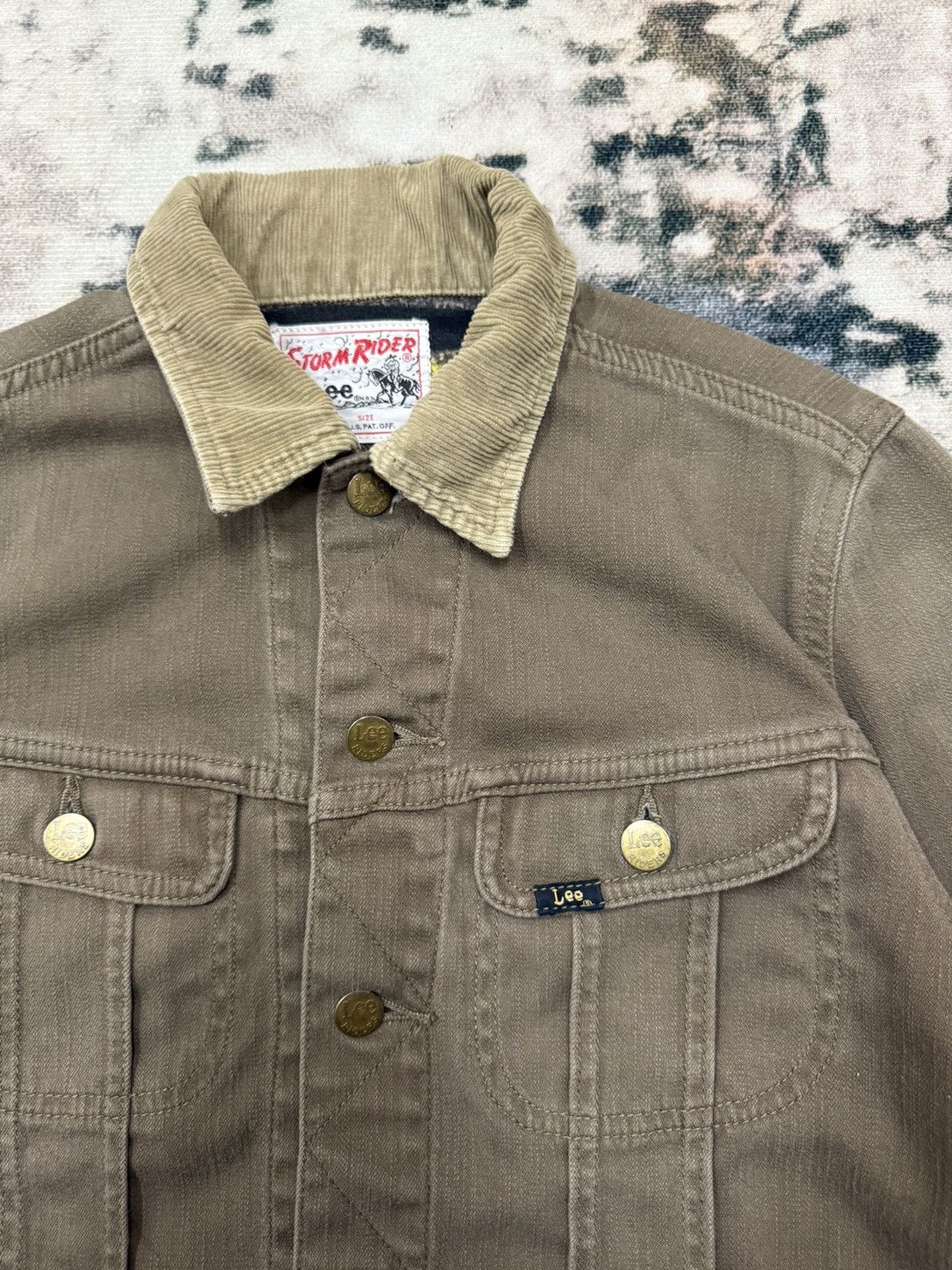 Lee Vintage 90s Lee rider Reproduction Brown Trucker Jacket Size US XS / EU 42 / 0 - 4 Thumbnail