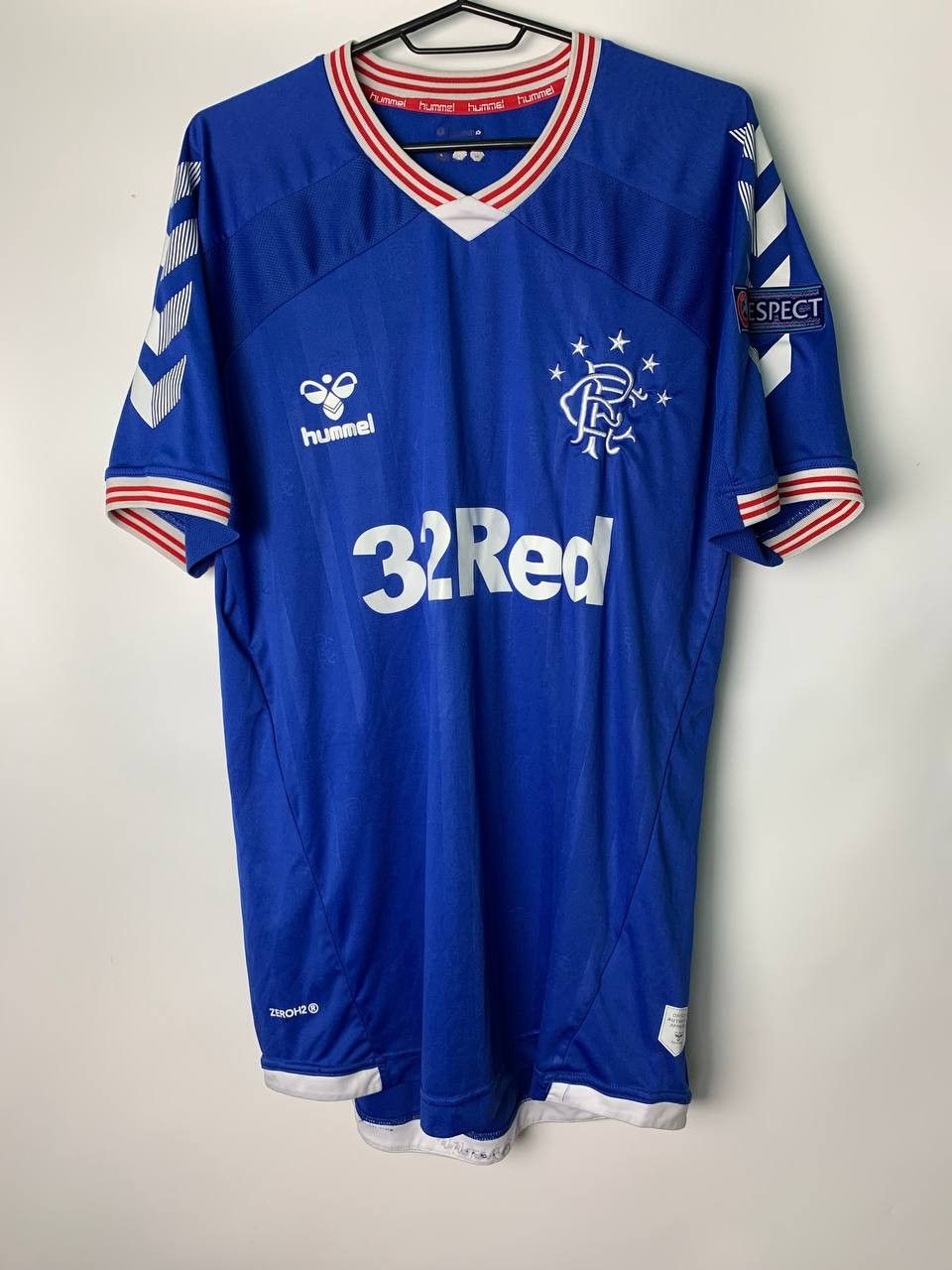 Hummel × Soccer Jersey × Sportswear Rangers FC 2019 2020 Home Football ...