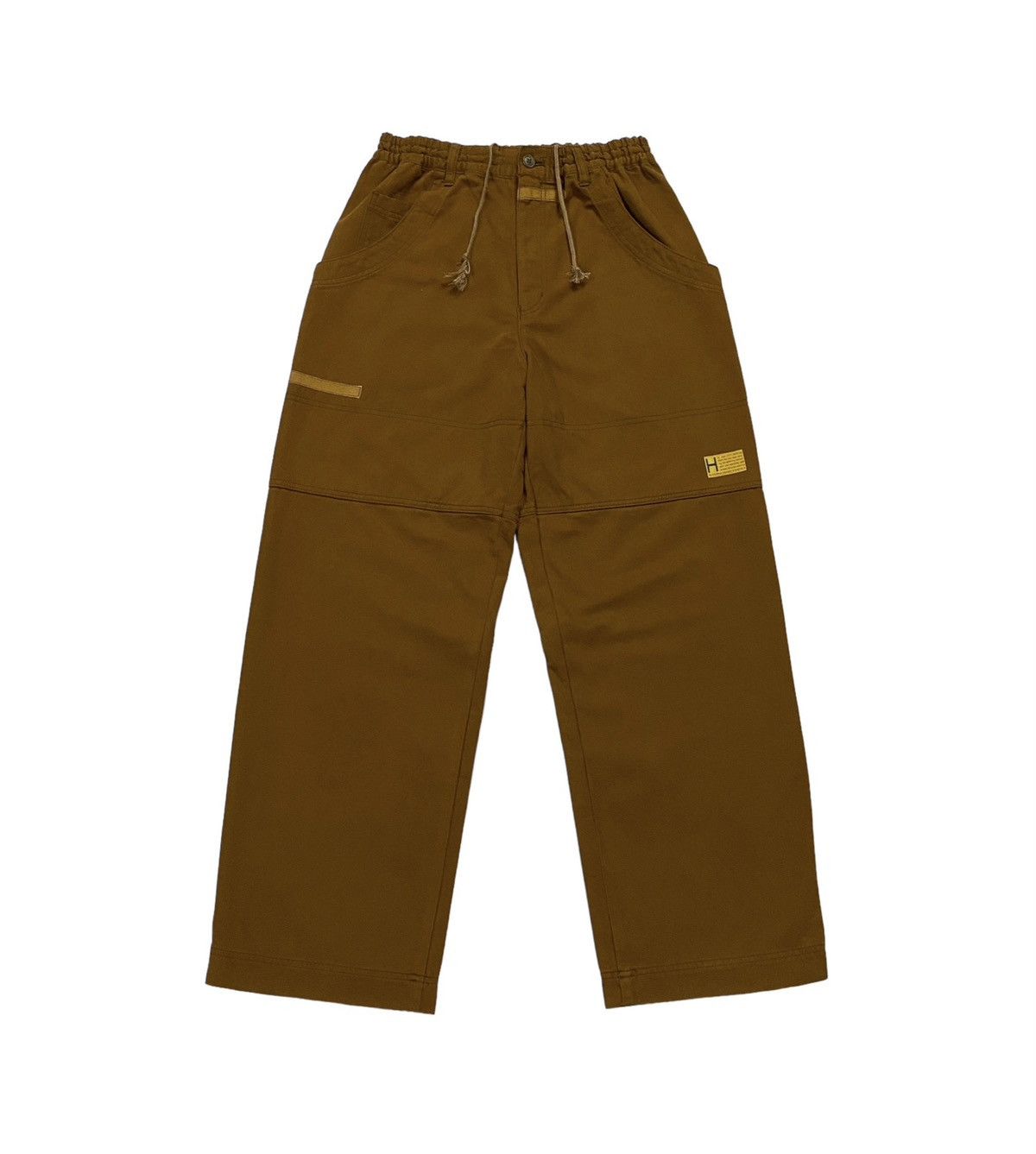 image of Hai Sporting Gear By Issey Miyake Baggy Drawstring Pants in Brown, Men's (Size 32)