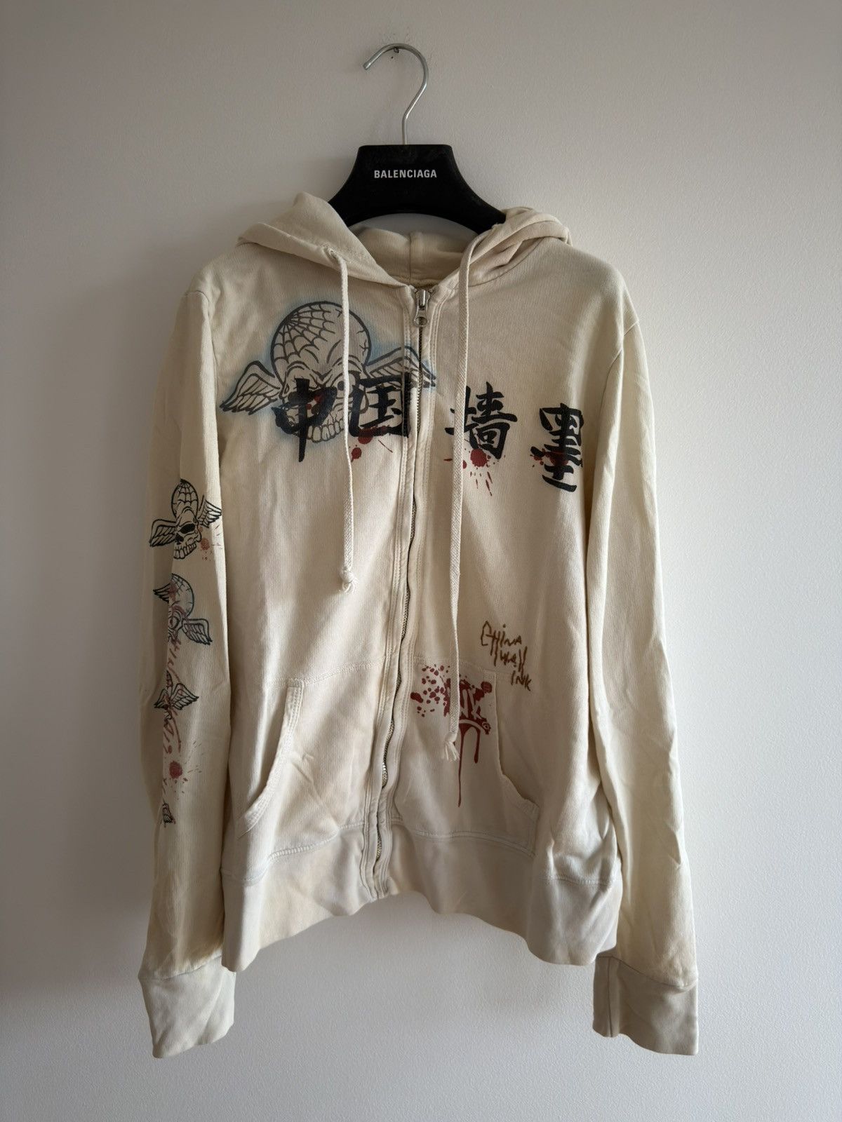 The Great China Wall *RARE* 90s VINTAGE THE GREAT CHINA WALL TGCW HOODIE INK LA Size L / US 10 / IT 46 - 1 Thumbnail