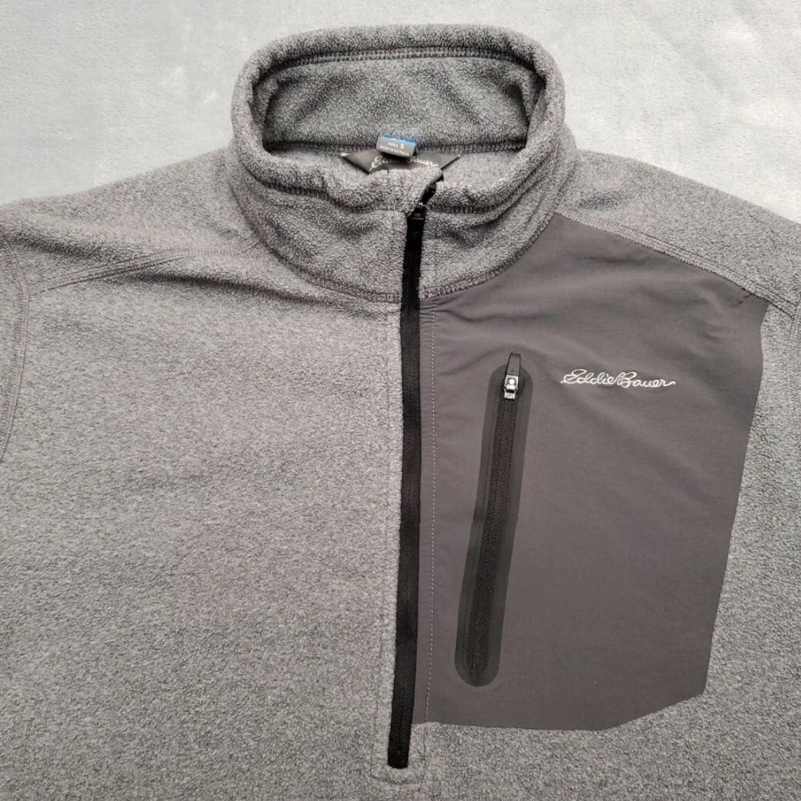 Eddie Bauer Eddie Bauer First Ascent Jacket Mens Small Gray 1/4 Zip Pullover Fleece Size US S / EU 44-46 / 1 - 4 Thumbnail