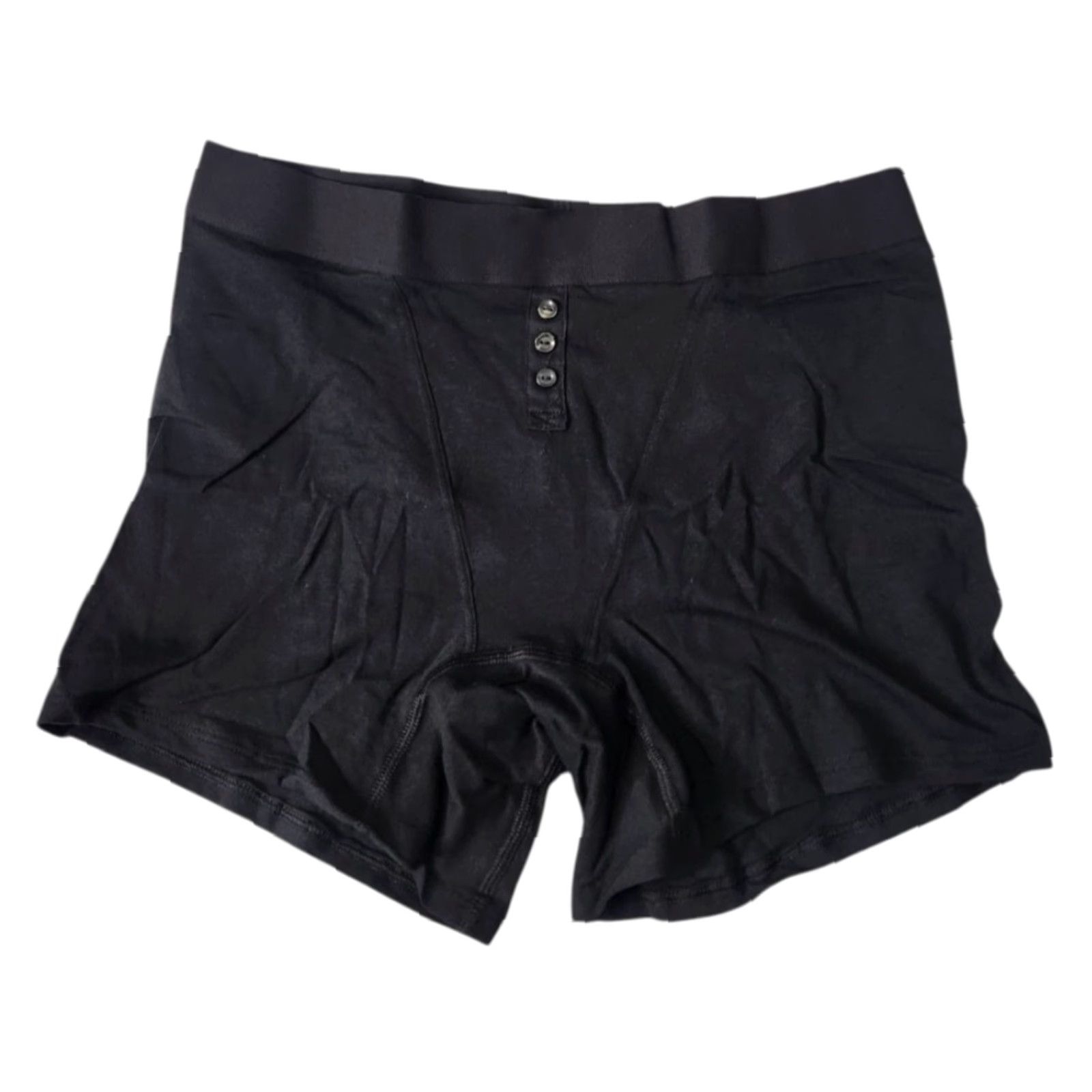 Vintage Aerie Womens M Boyshort Panties Black Cotton Spandex Size 32" / US 10 / IT 46 - 2 Thumbnail