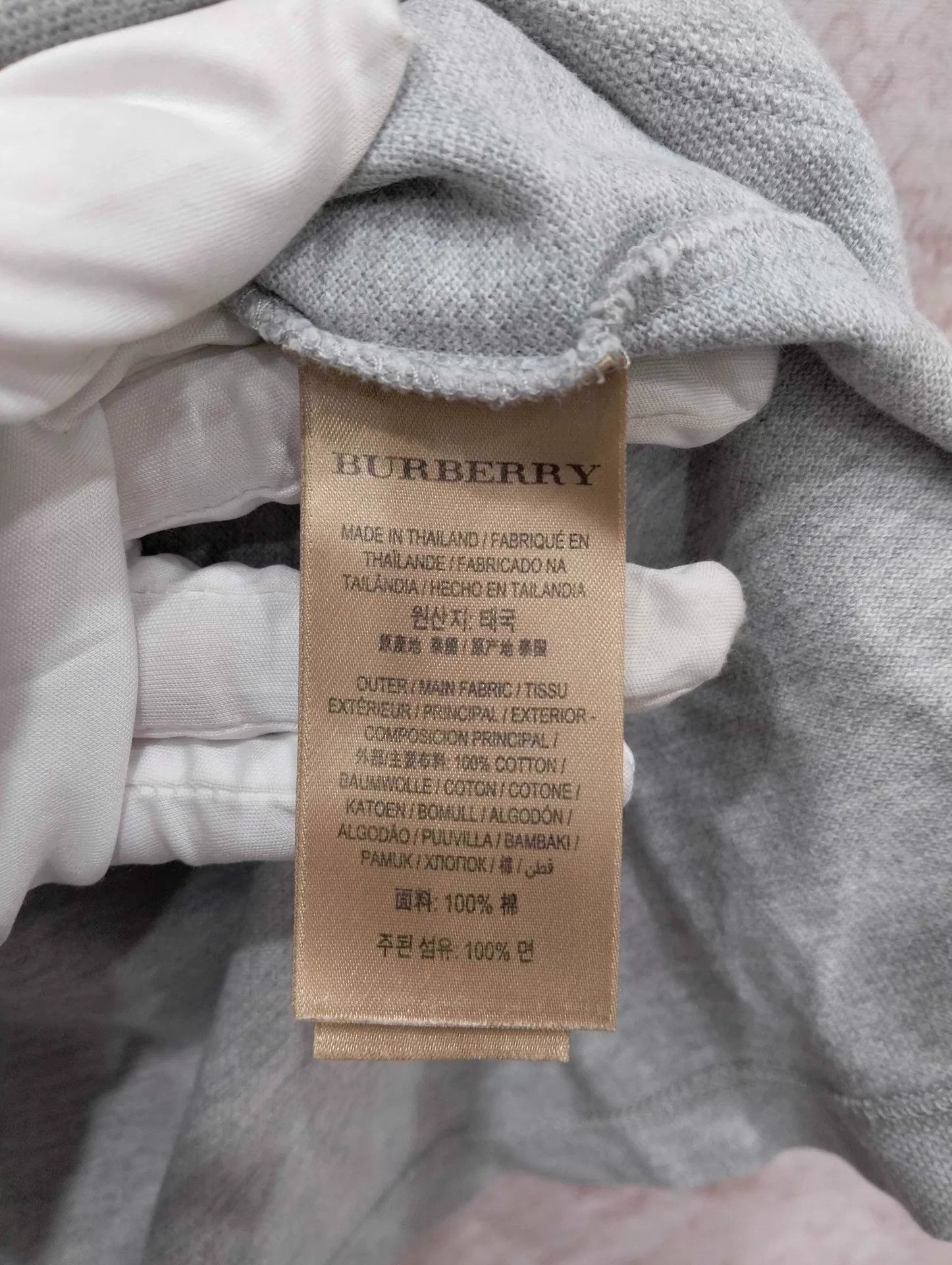 Burberry Burberry gray embroidered polo shirt S Size US S / EU 44-46 / 1 - 4 Thumbnail