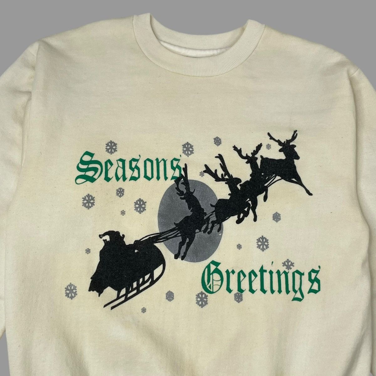 Vintage Vintage 1980s faded seasons greetings sweatshirt Size US M / EU 48-50 / 2 - 3 Thumbnail