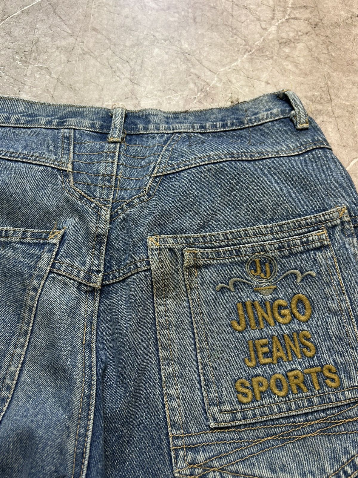 JNCO × Vintage JNCO Jean Denim Shorts Baggy Utility Carpenter Size US 34 / EU 50 - 2 Thumbnail