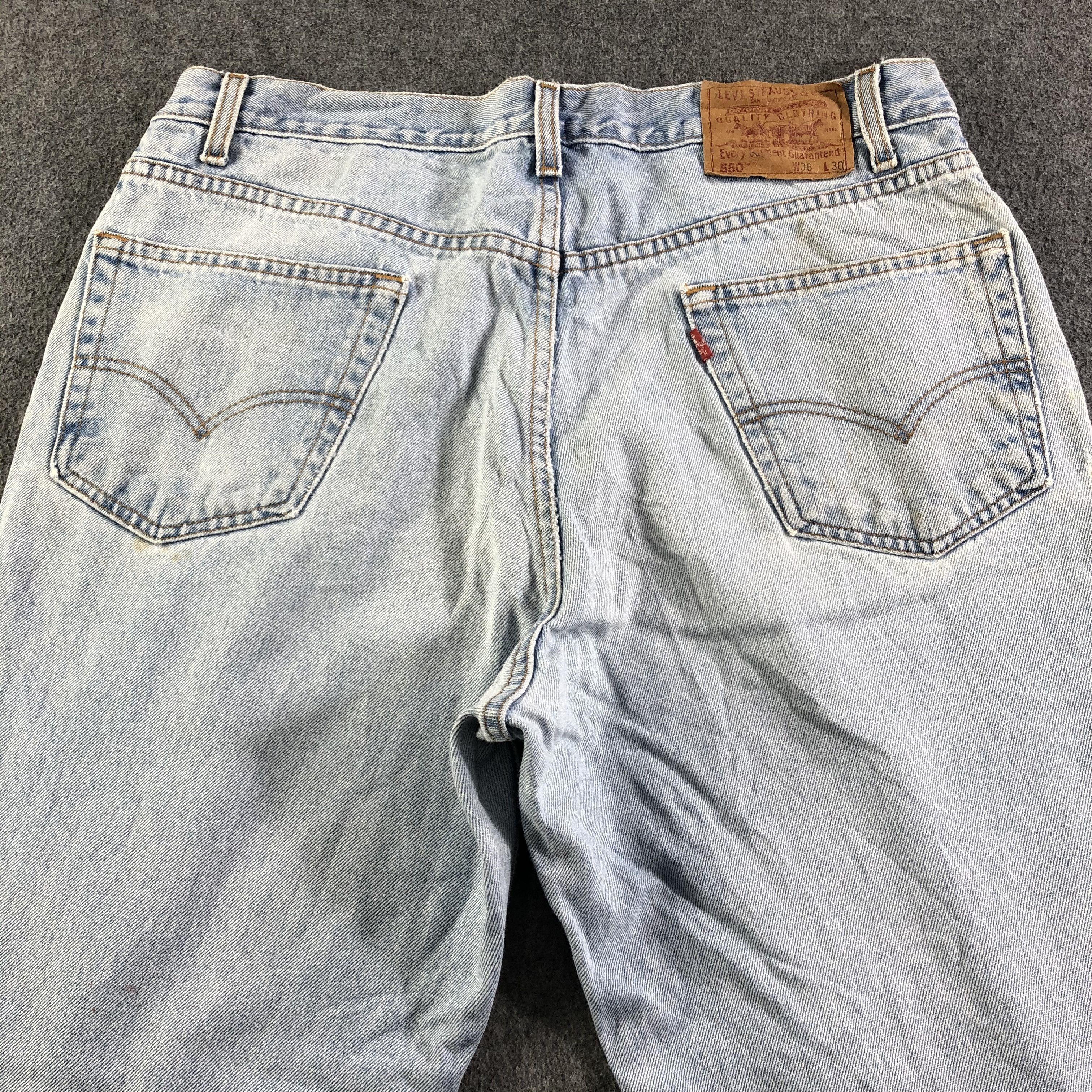 Levi's Vintage 90s Blue Wash Levis 550 Jeans-J3142 Size US 36 / EU 52 - 4 Thumbnail