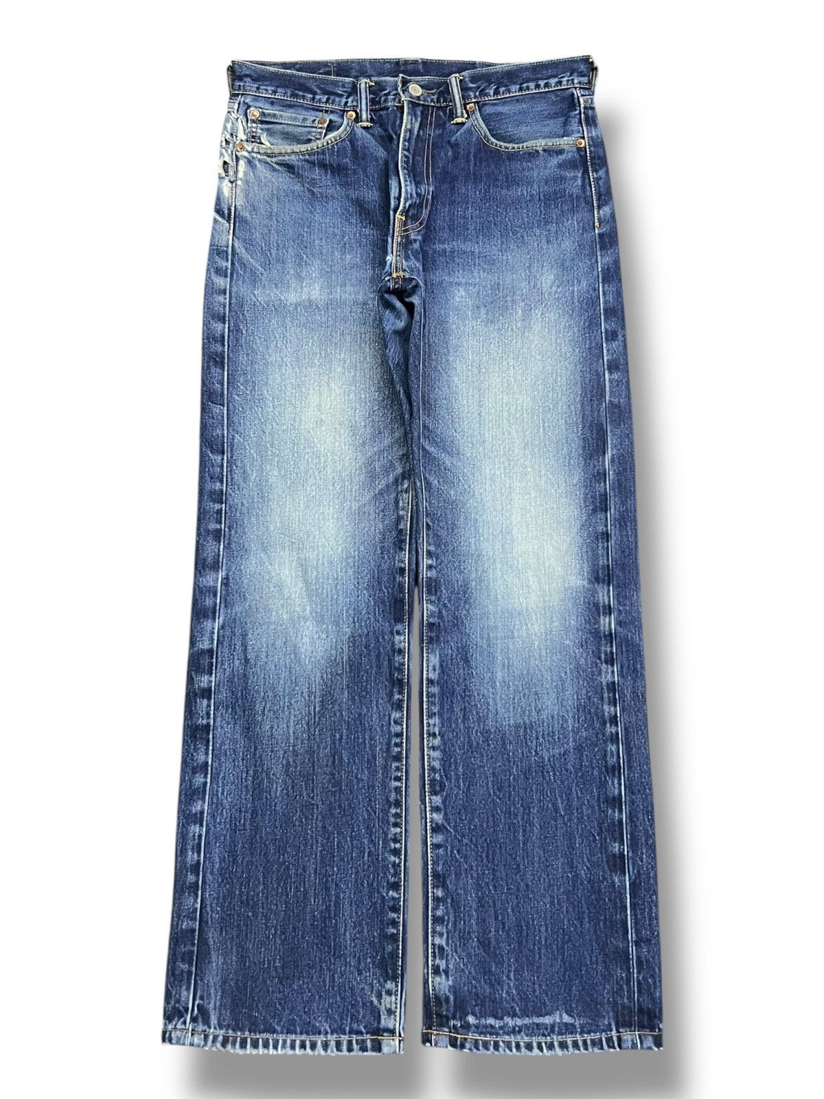 Levi's Vintage Levi’s 505 - Faded Wash, Distressed Denim Size US 32 / EU 48 - 2 Thumbnail