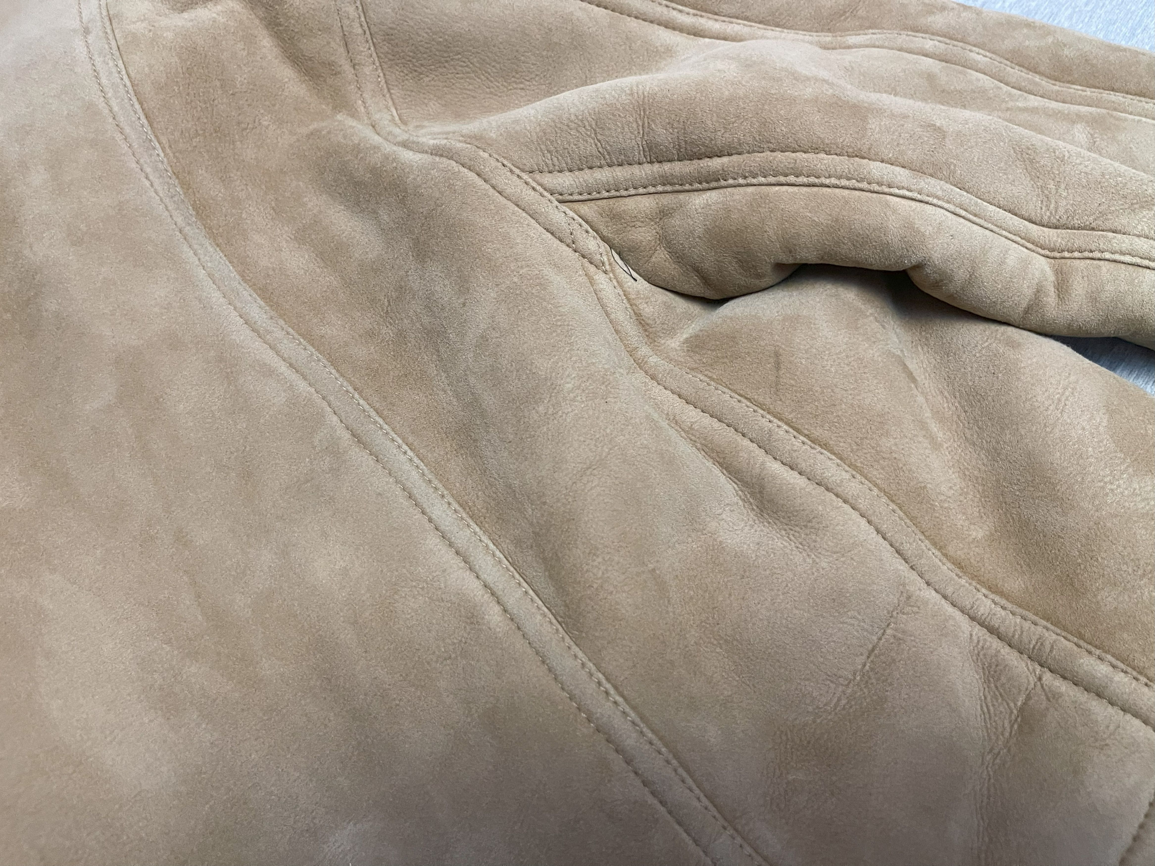 Hedi Slimane × Saint Laurent Paris Saint Laurent 14AW Tan Suede Shearling Coat Size US M / EU 48-50 / 2 - 5 Thumbnail