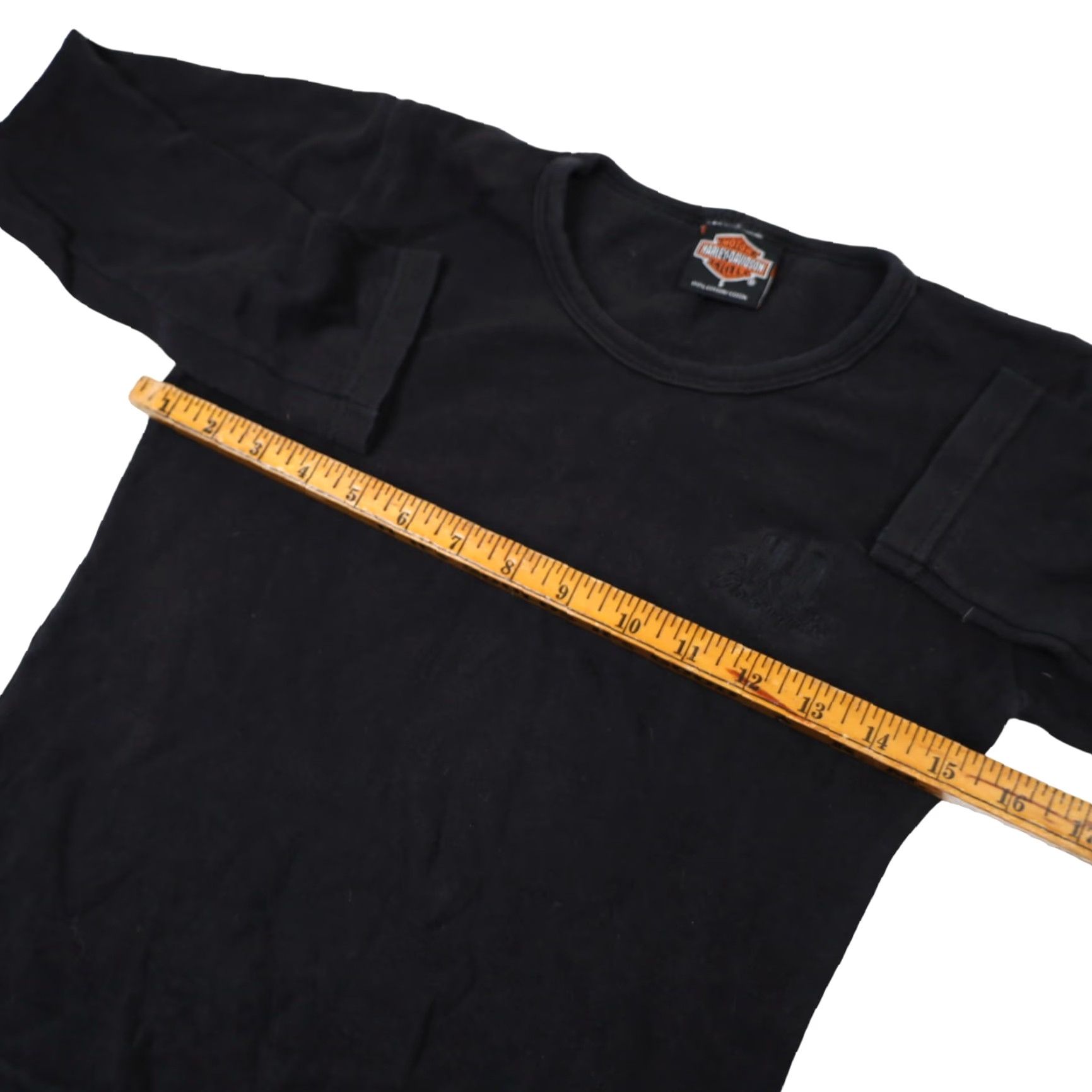 Harley Davidson VINTAGE Harley-Davidson Womens T-Shirt Black Small Spellout Graphic USA Made 90s/00s Womens Size S / US 4 / IT 40 - 5 Thumbnail